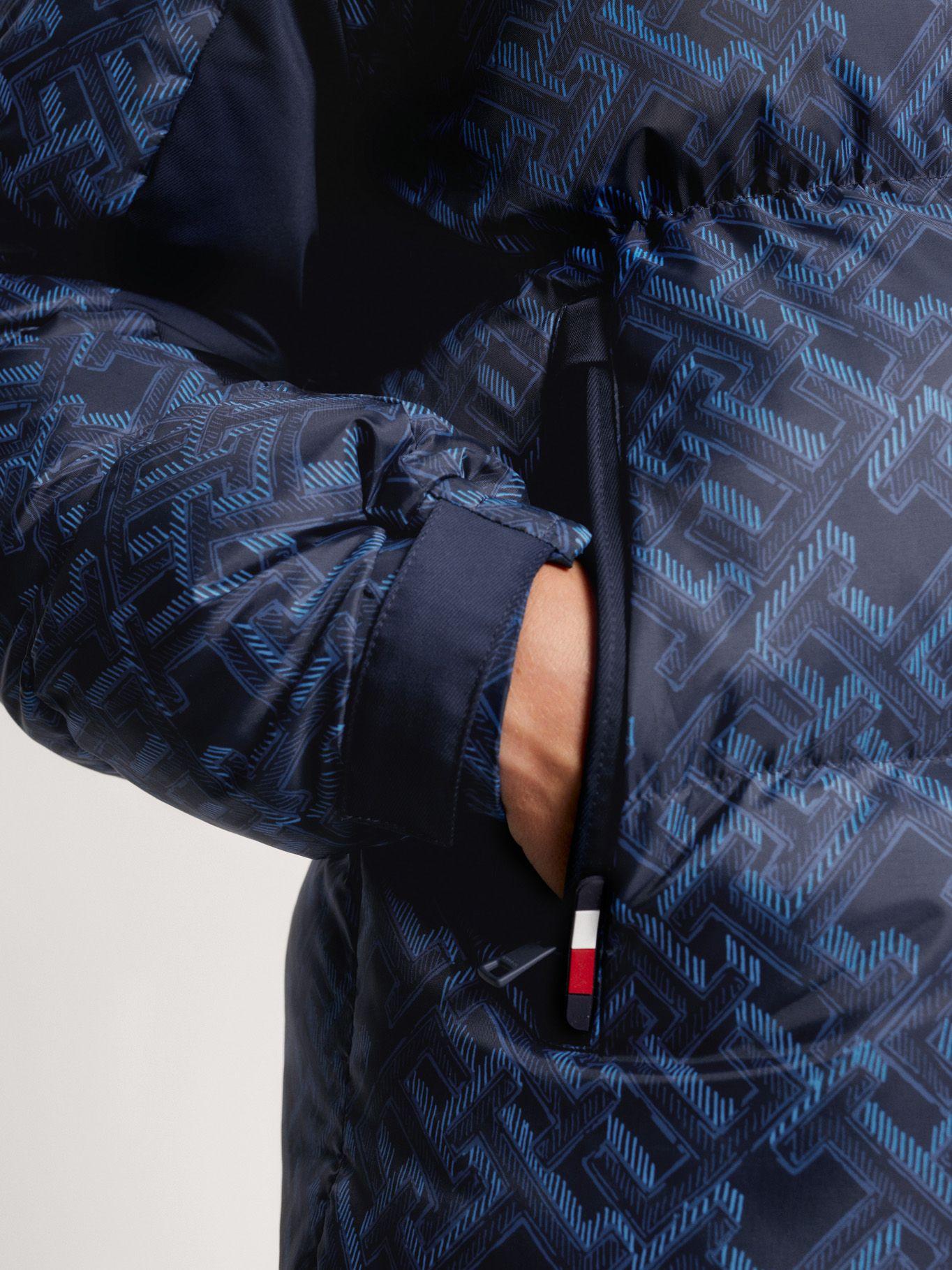Parka Acolchada Warm Monogram Azul Tommy Hilfiger-4