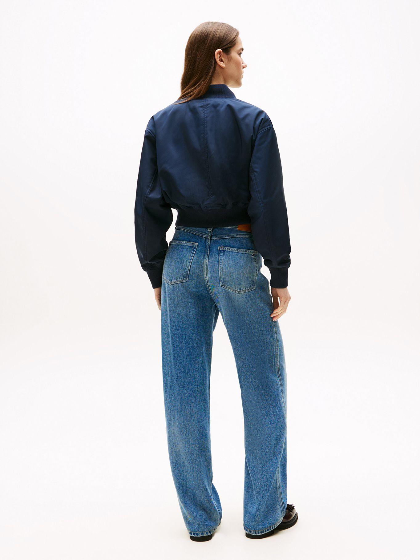 Chaqueta Bomber Cropped Solid Azul Tommy Hilfiger-2