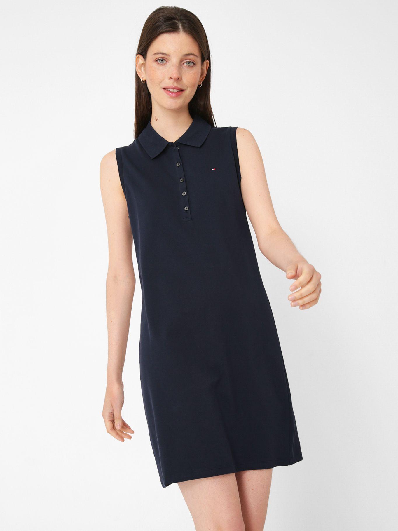 Vestido Polo Sin Mangas Azul Tommy Hilfiger-0
