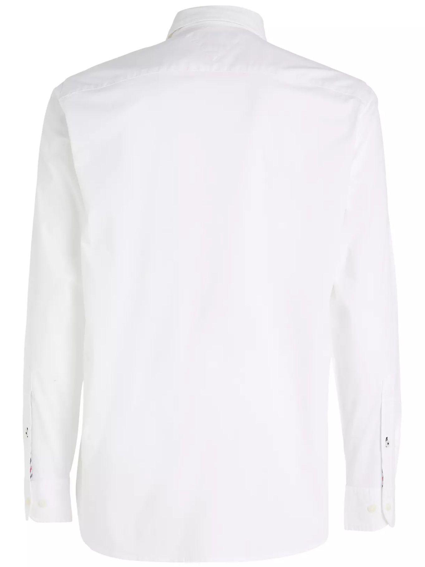 Camisa Classic Flex Con Logo Blanco Tommy Hilfiger-4