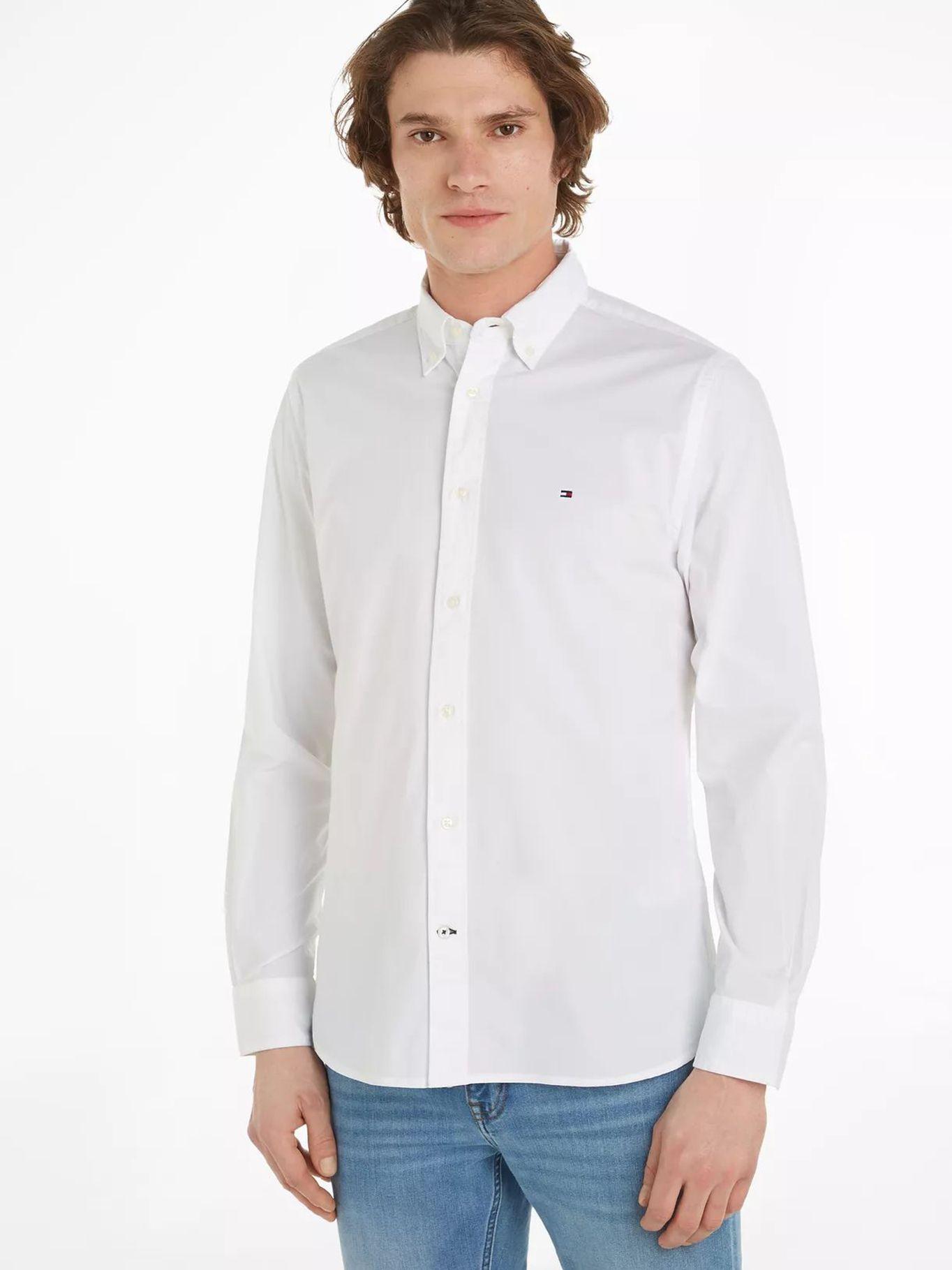 Camisa Classic Flex Con Logo Blanco Tommy Hilfiger-0