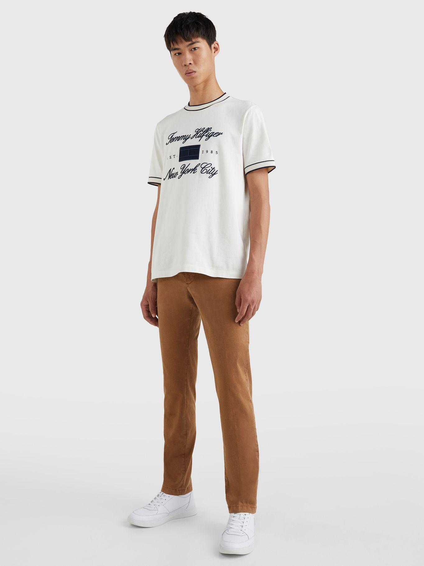 Polera Mixed Type Logo Blanco Tommy Hilfiger-1