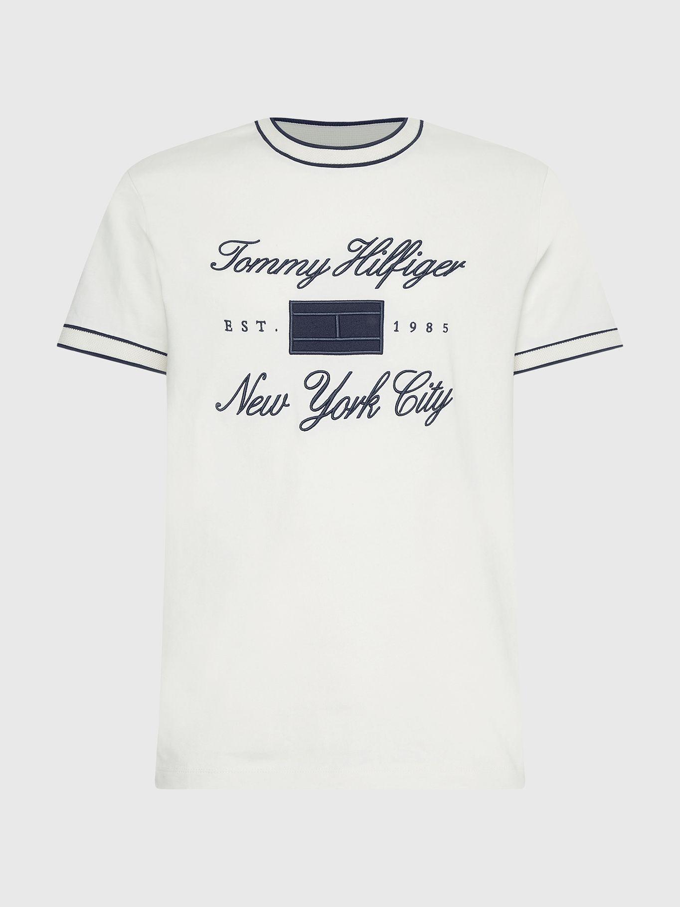 Polera Mixed Type Logo Blanco Tommy Hilfiger-4