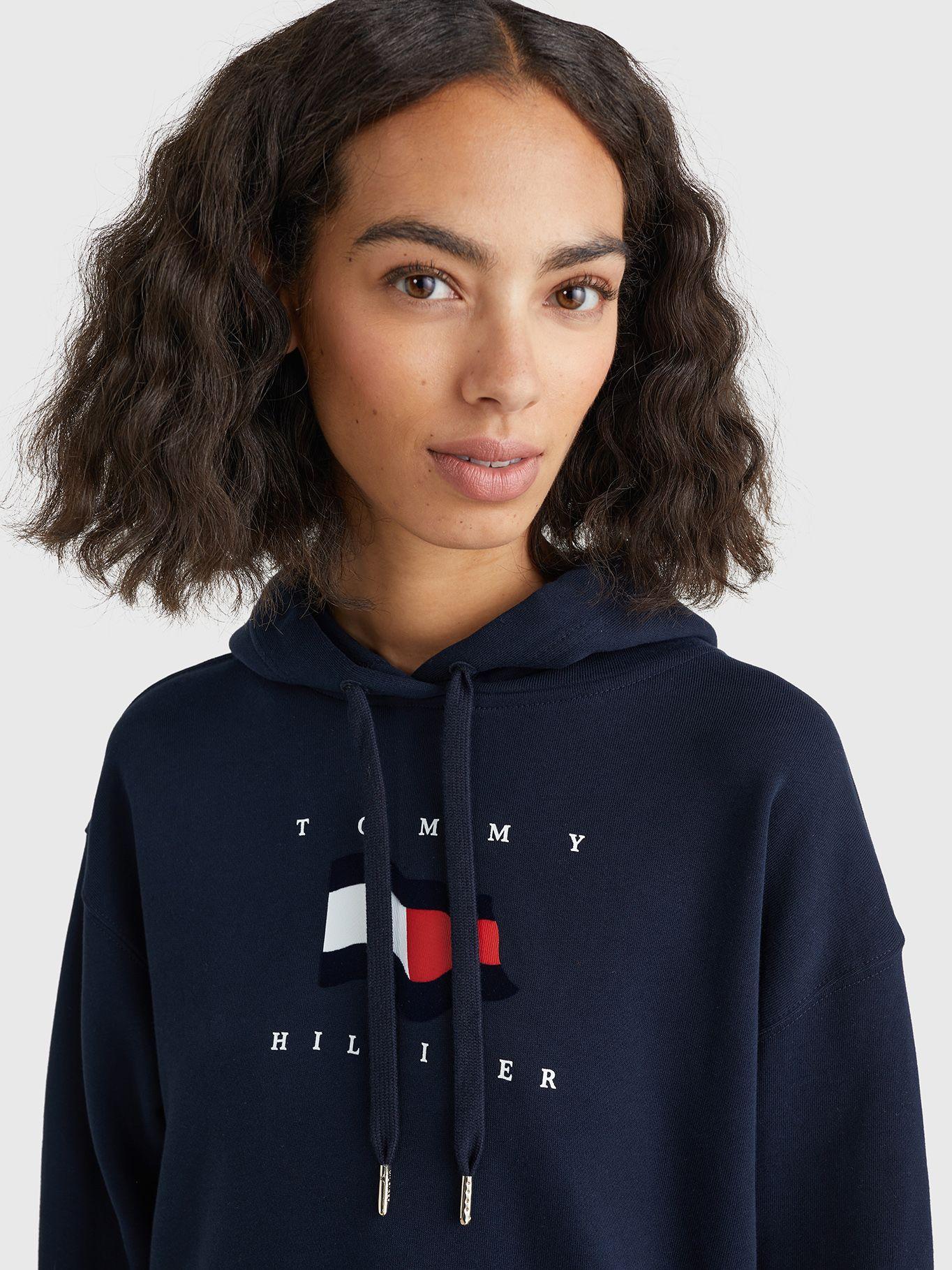Polerón Con Logo Bandera Azul Tommy Hilfiger JN2-3