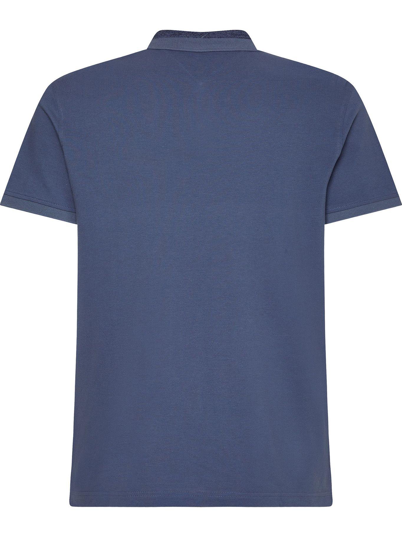 Polo Mouline Block Regular Fit Azul Tommy Hilfiger-1