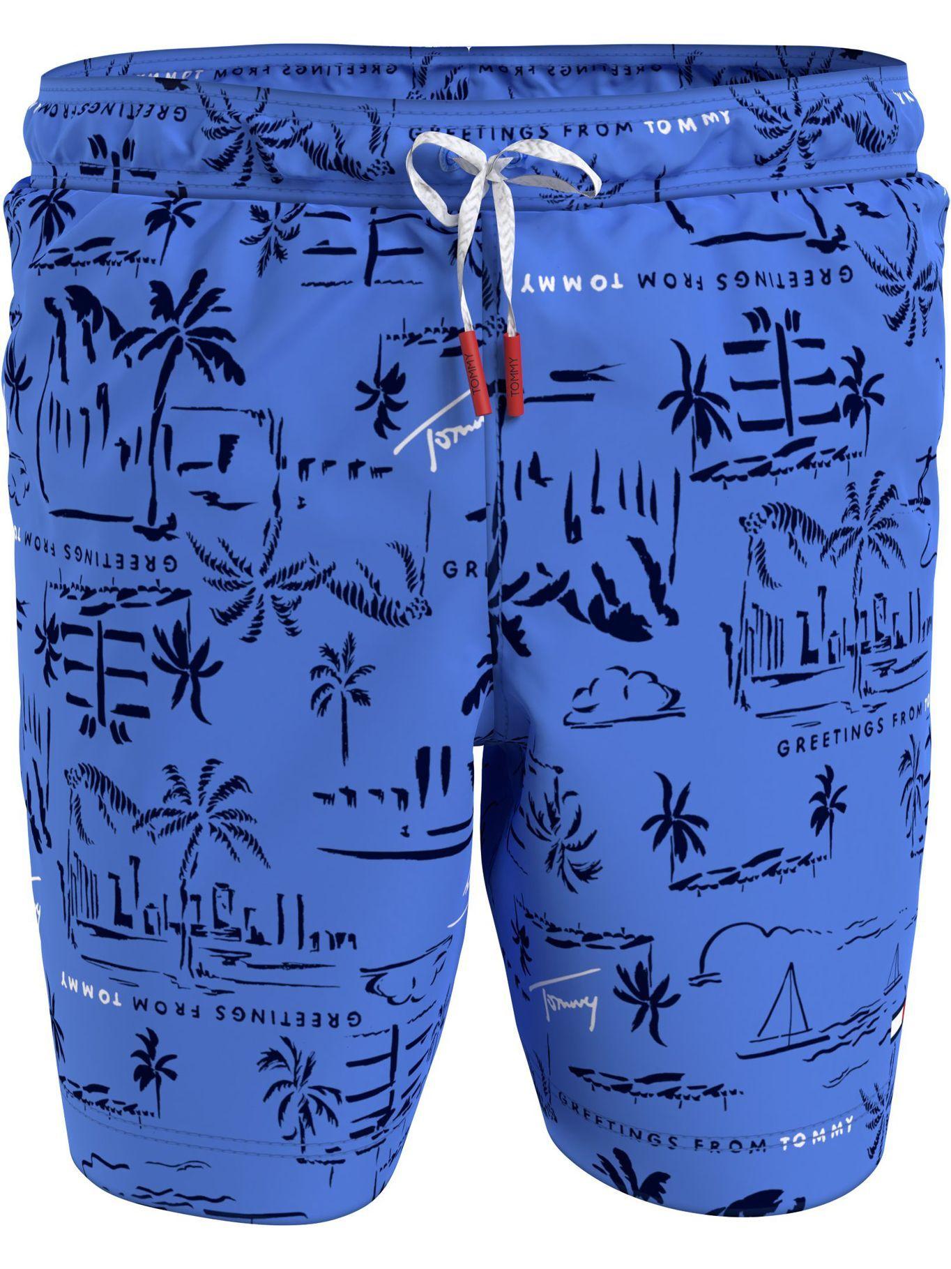 Traje De Baño Summer Print Azul Tommy Hilfiger-0