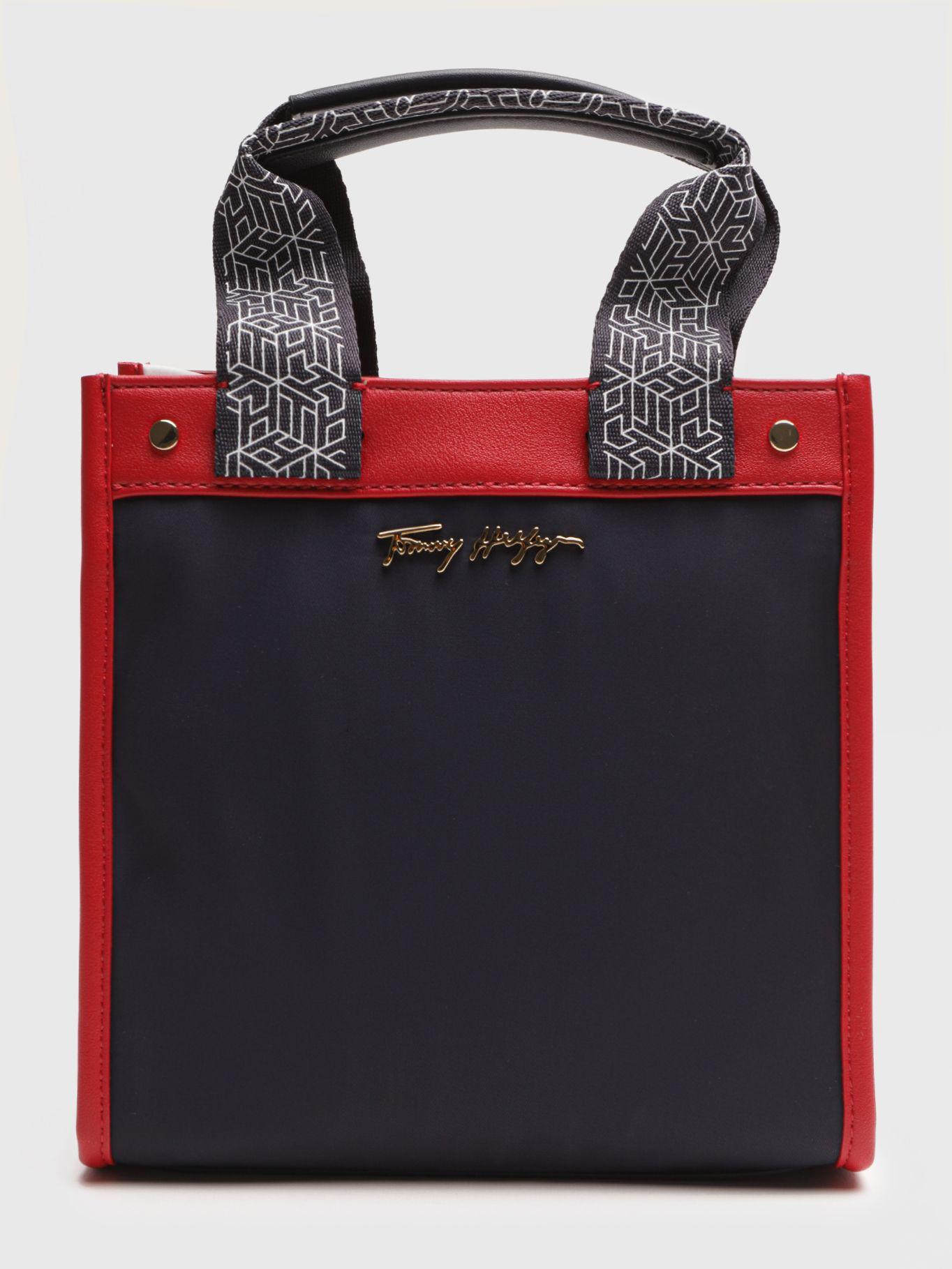 Bolso Satchel Con Asa Azul Tommy Hilfiger-0