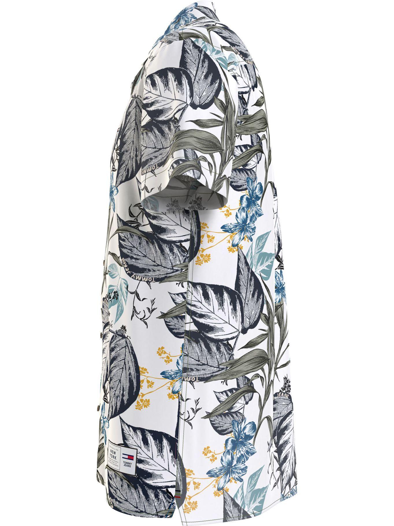 Camisa Con Estampado Hawaiano Blanco Tommy Jeans-3