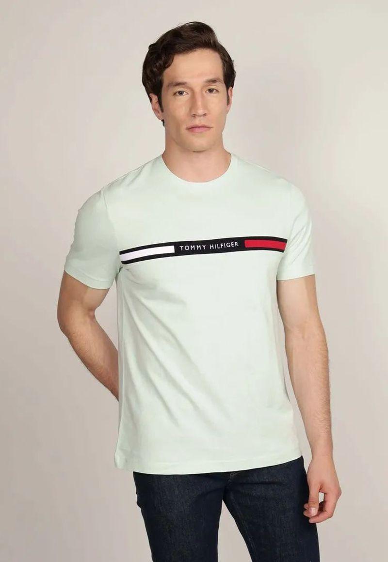 Polera Chest Insert Logo LZV Verde Tommy Hilfiger-0