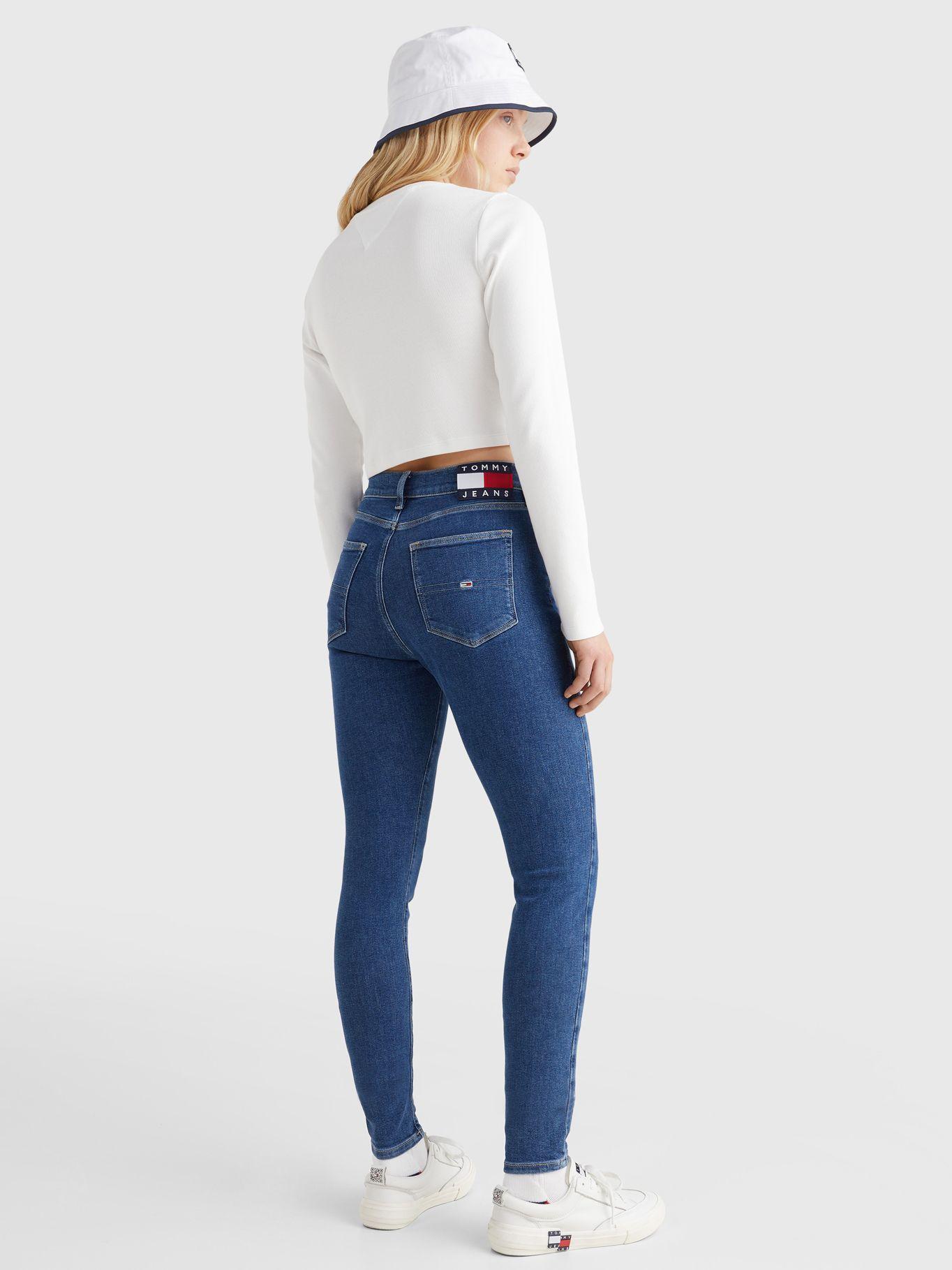 Polera Cropped Con Logo Blanco Tommy Jeans JN2-1