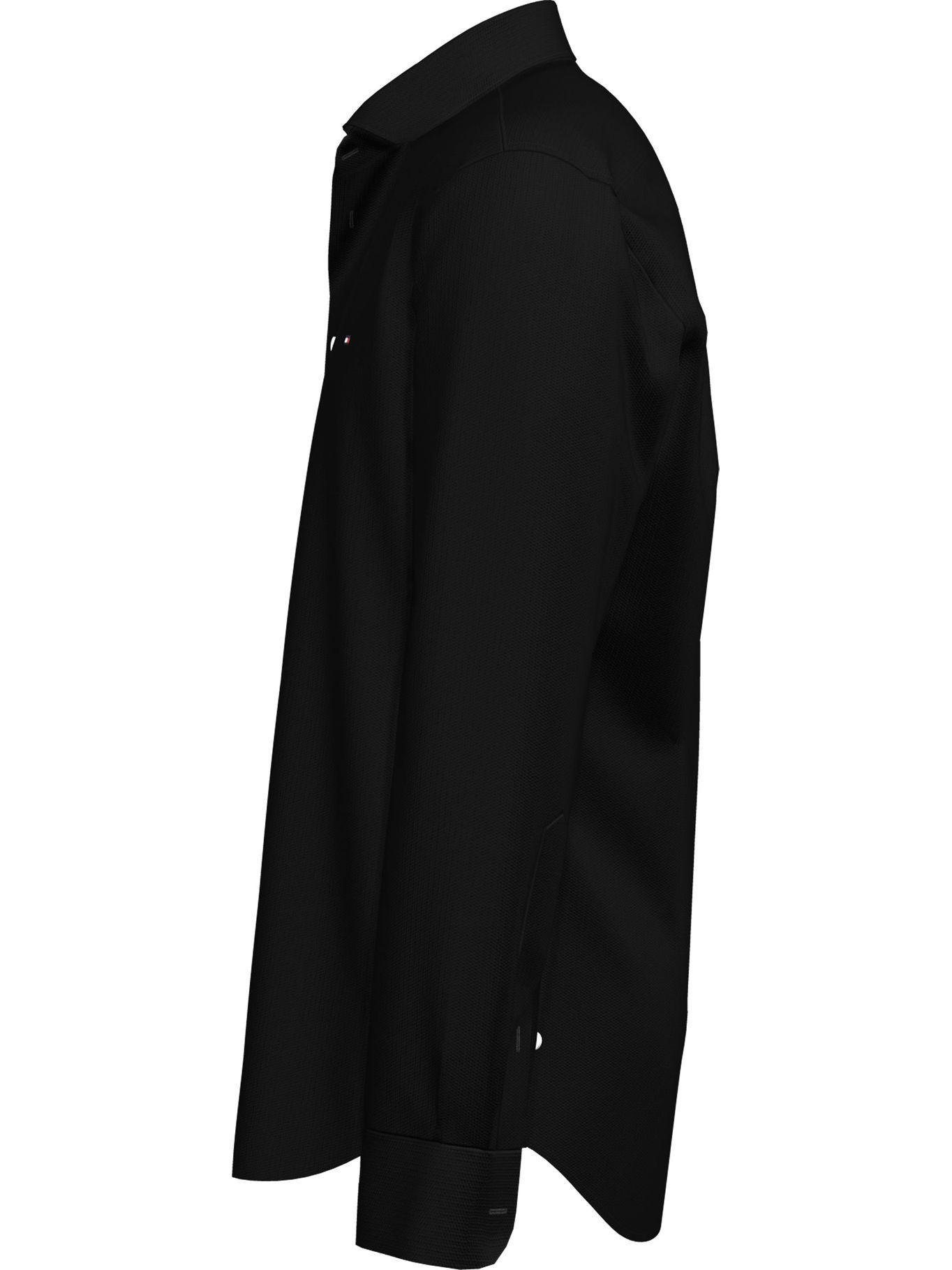 Camisa Th Flex Solid Negro Tommy Hilfiger M2-3