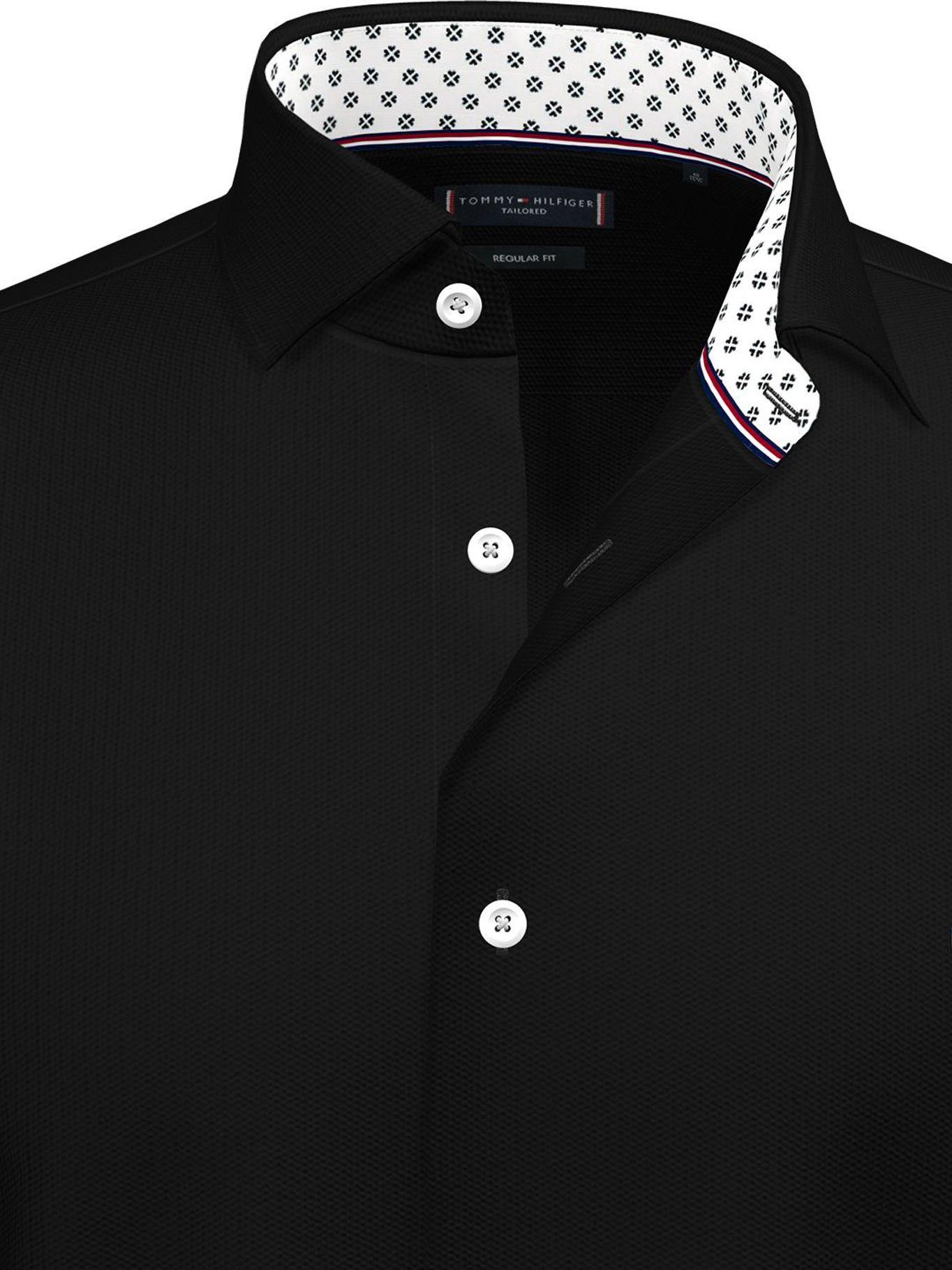 Camisa Th Flex Solid Negro Tommy Hilfiger M2-2