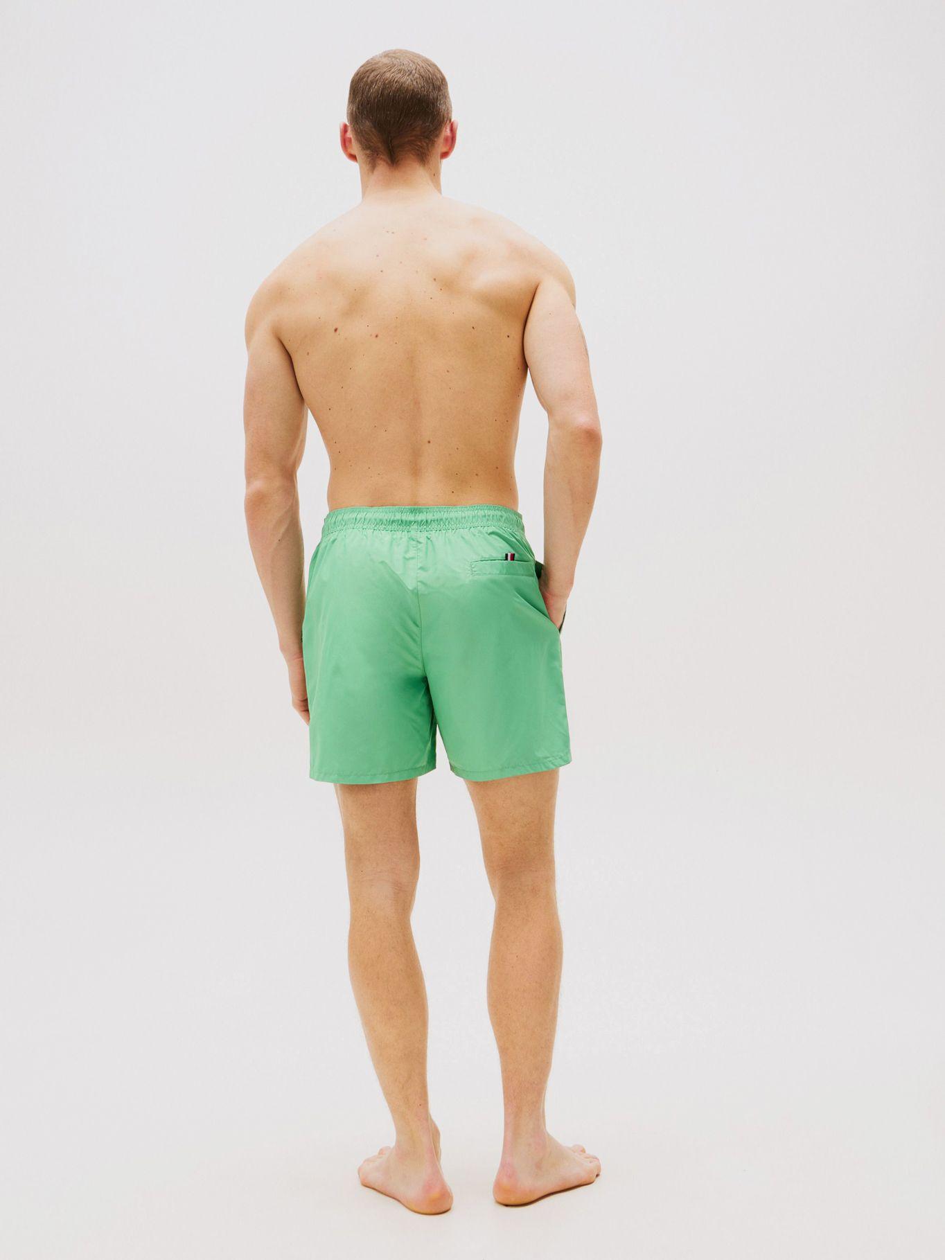 Traje De Baño De Medio Con Logo Verde Tommy Hilfiger-2