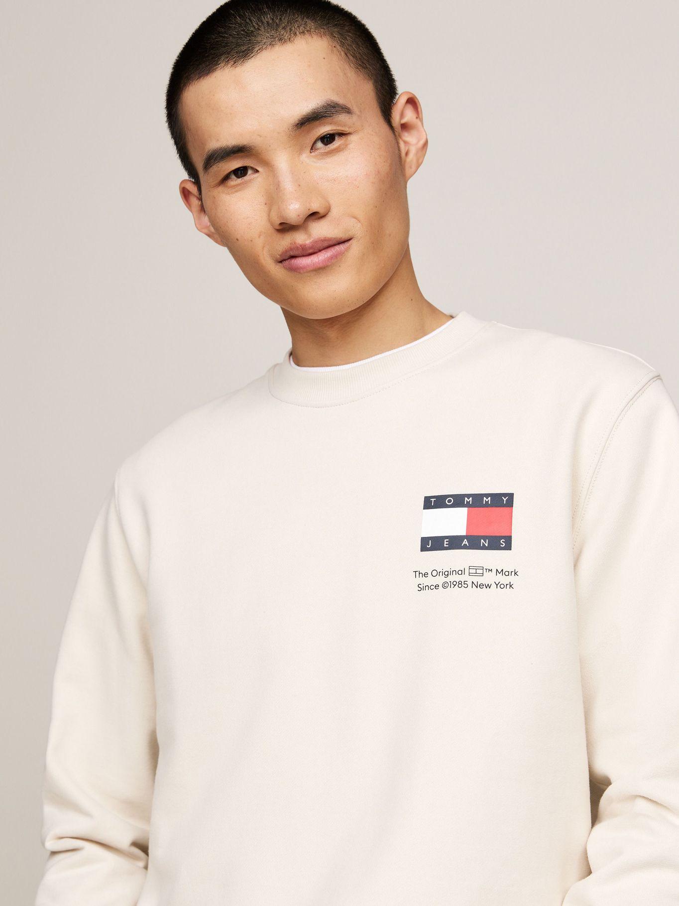 Polerón Con Logo Flag Beige Tommy Jeans-3