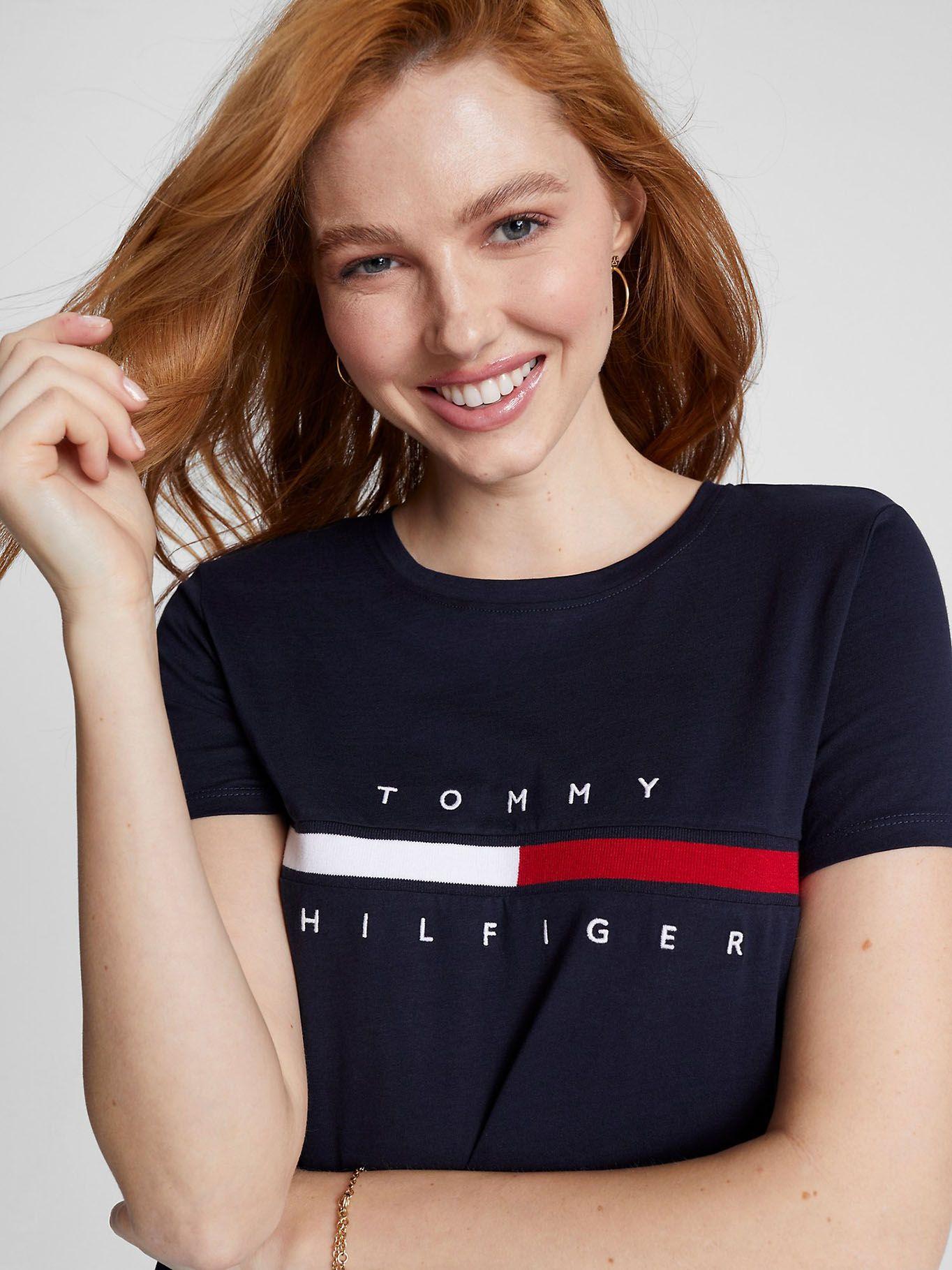 Polera Tina Madison Con Logo Azul Tommy Hilfiger-2