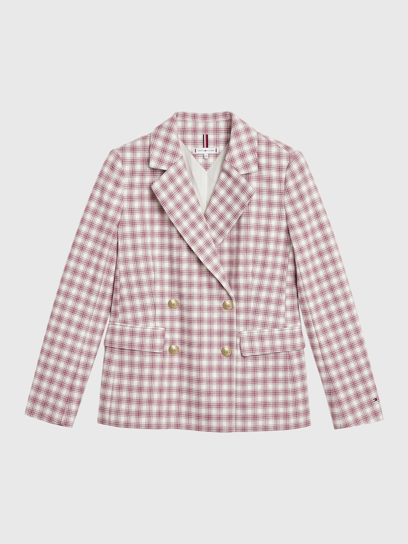 Blazer Estampado De Cuadros Multicolor Tommy Hilfiger-4