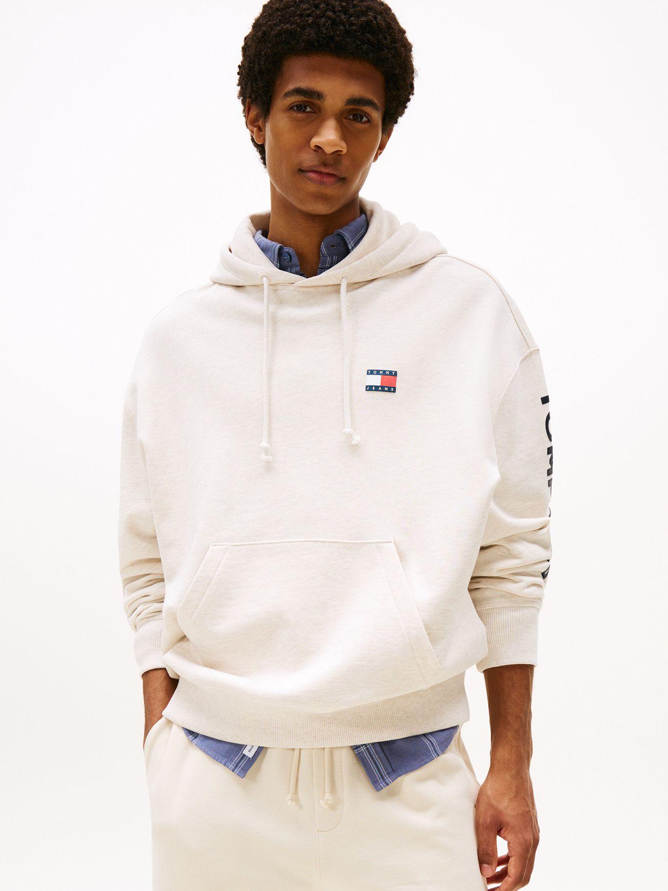 Polerón Hoodie Cropped Con Logo Blanco AE3 Tommy Jeans-0
