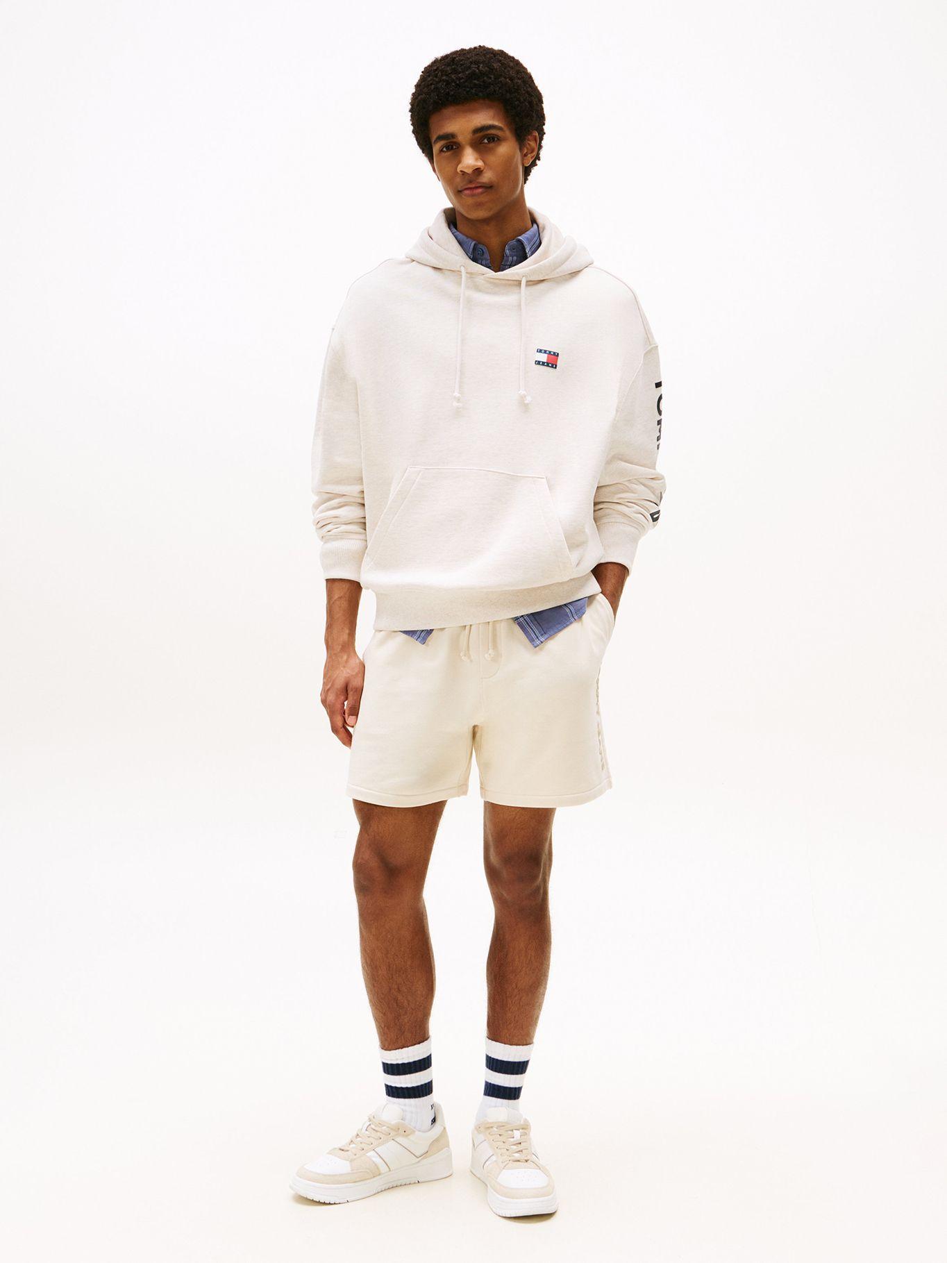 Polerón Hoodie Cropped Con Logo Blanco AE3 Tommy Jeans-1