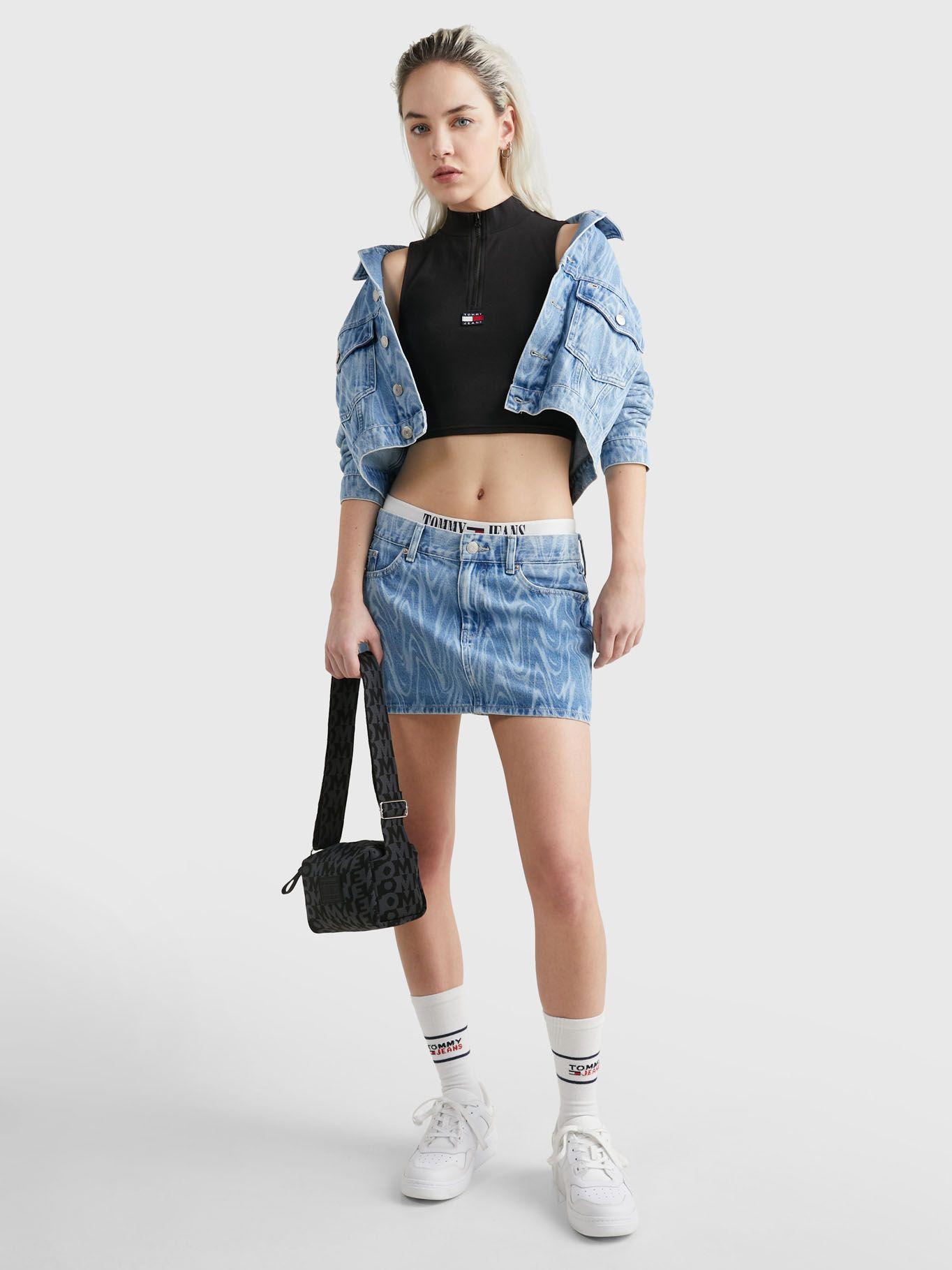 Polera Sin Mangas Cropped Negro Tommy Jeans-1
