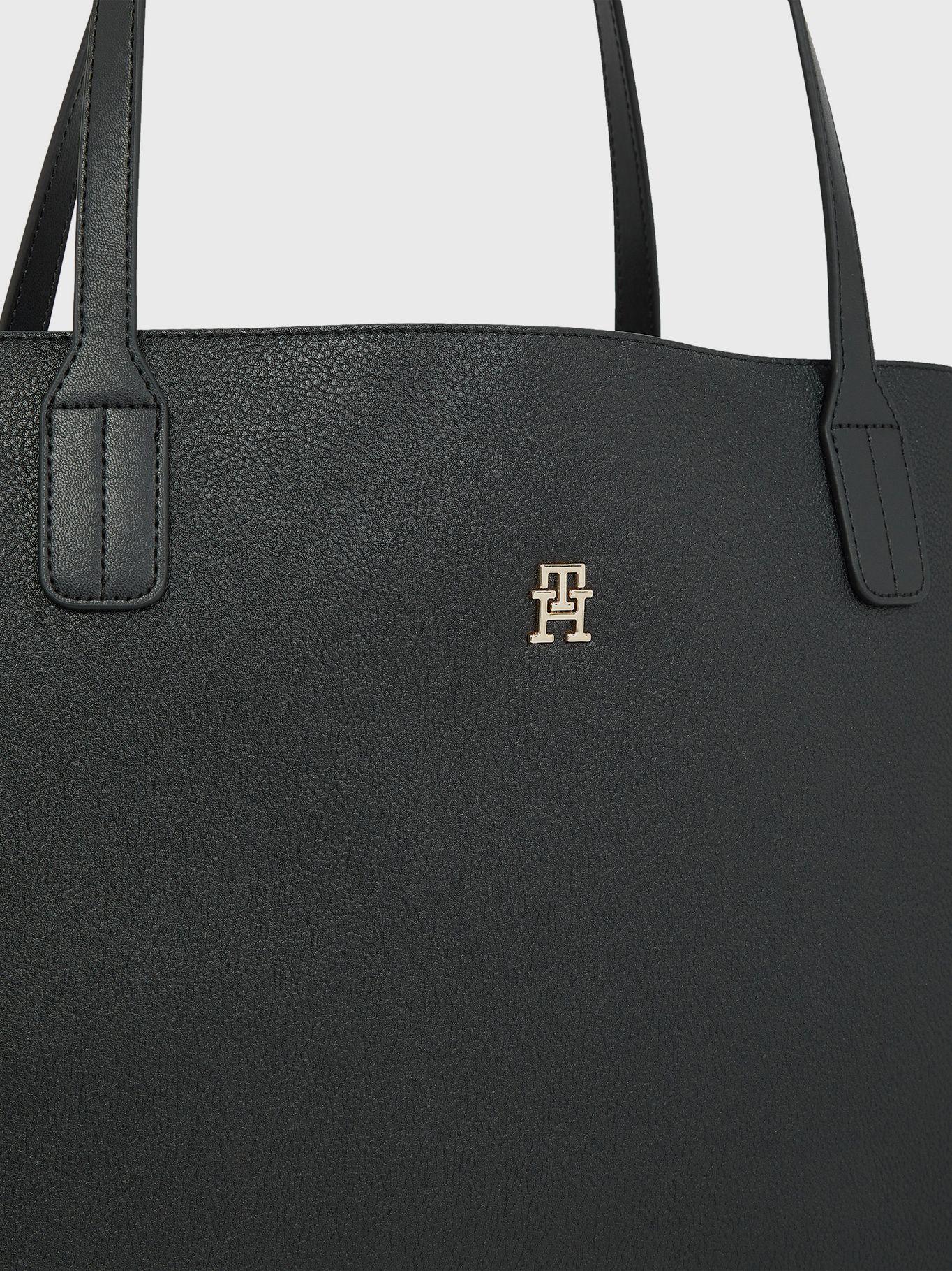 Tote Distinct Monogram / Negro Tommy Hilfiger-3