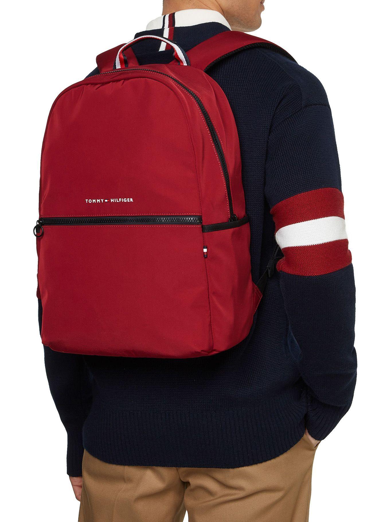 Mochila Stripe Logo Rojo Tommy Hilfiger-4