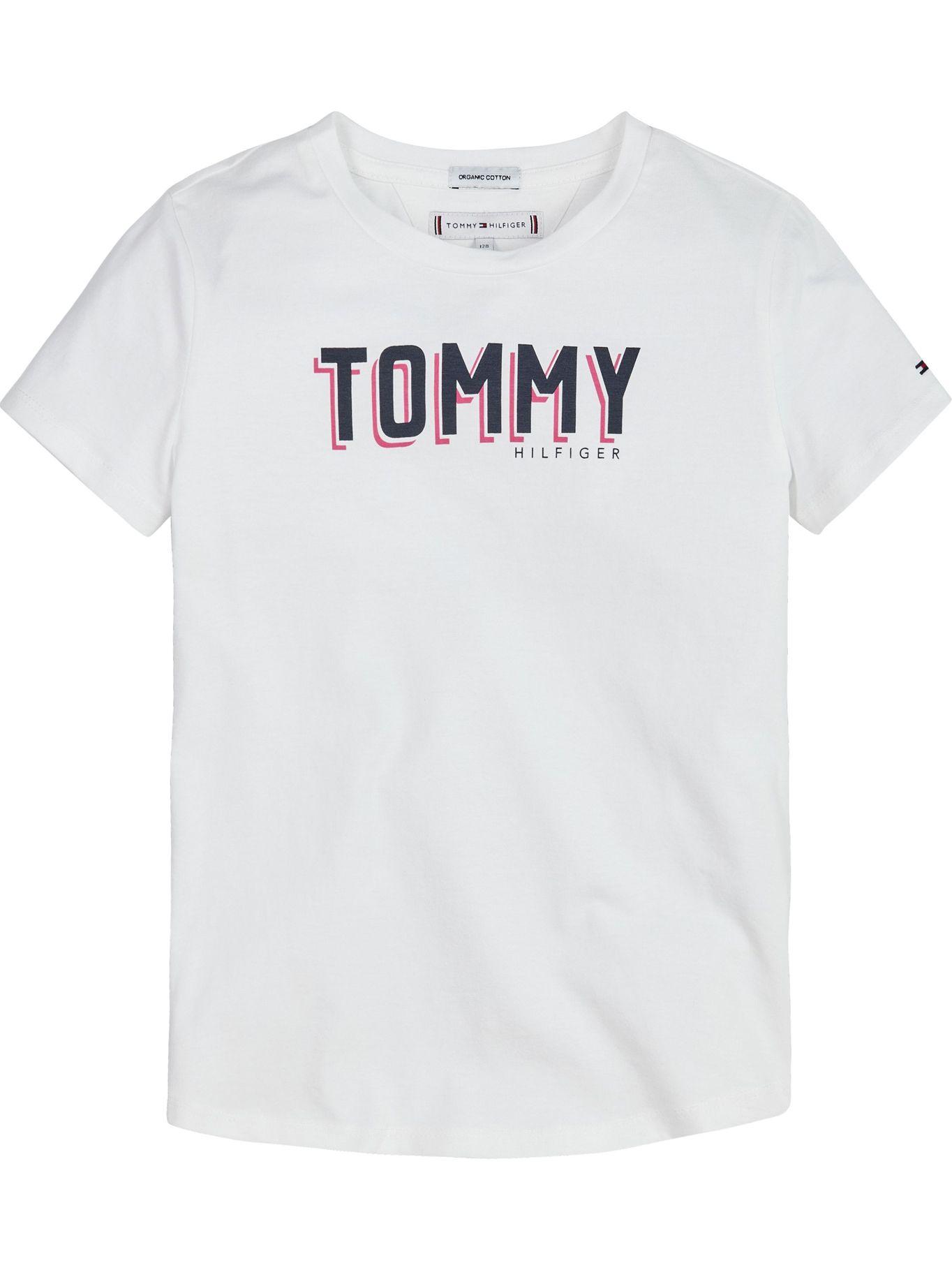 Polera Essential Logo Print Blanco Tommy Hilfiger-0