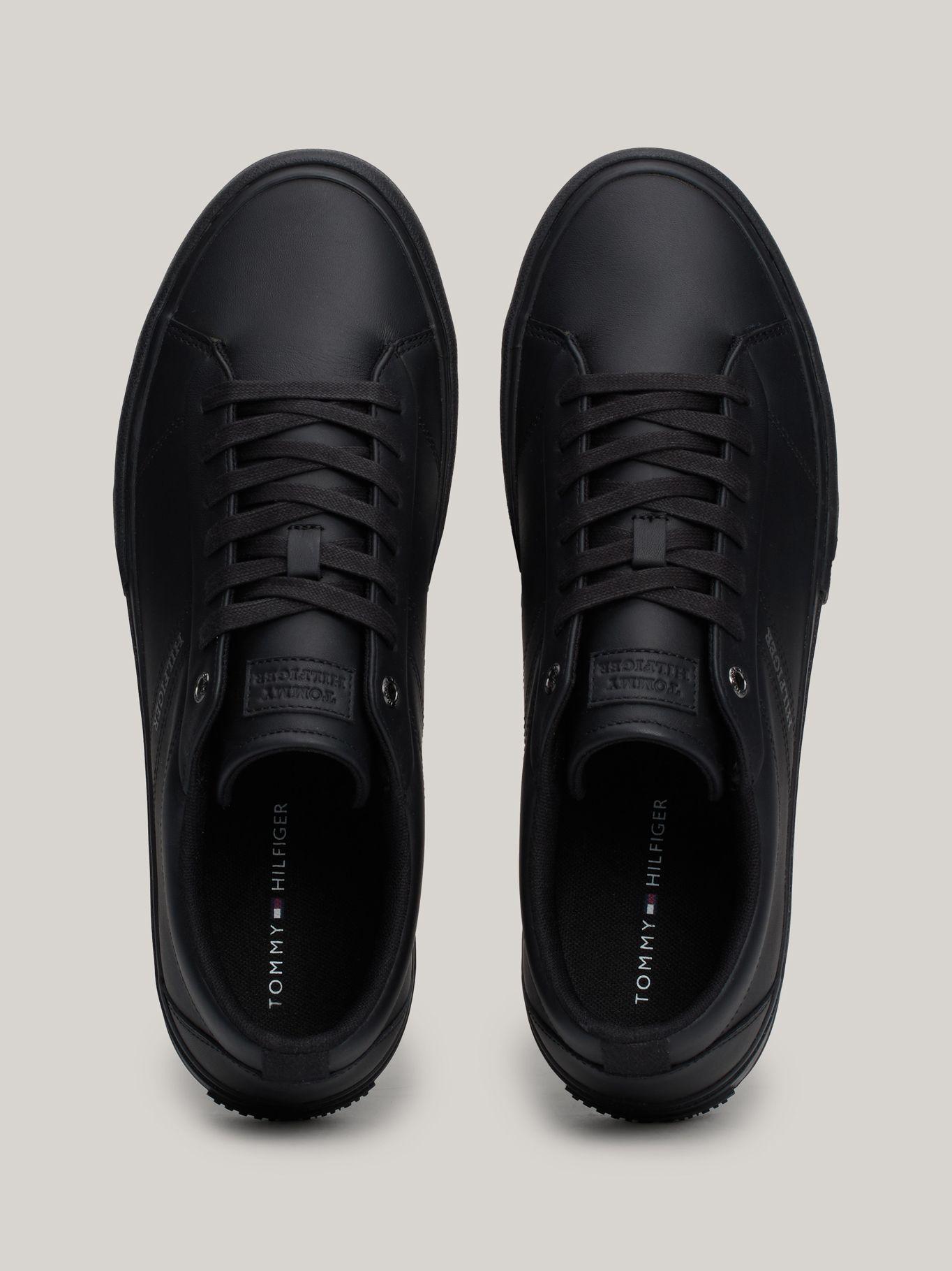 Zapatillas Street Cuero Con Logo Negro Tommy Hilfiger-2