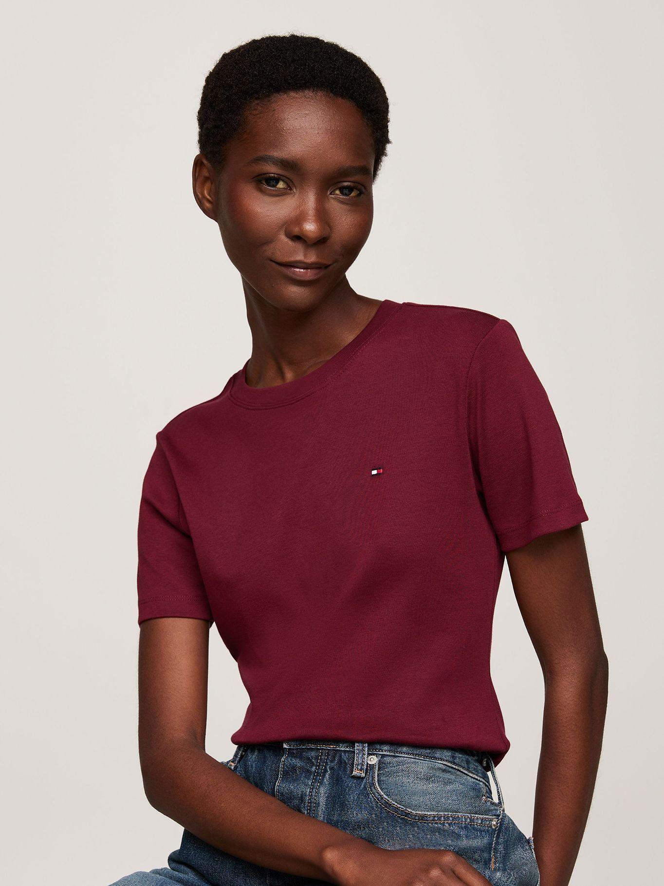 Polera Cody Slim Fit Burdeo Tommy Hilfiger-3