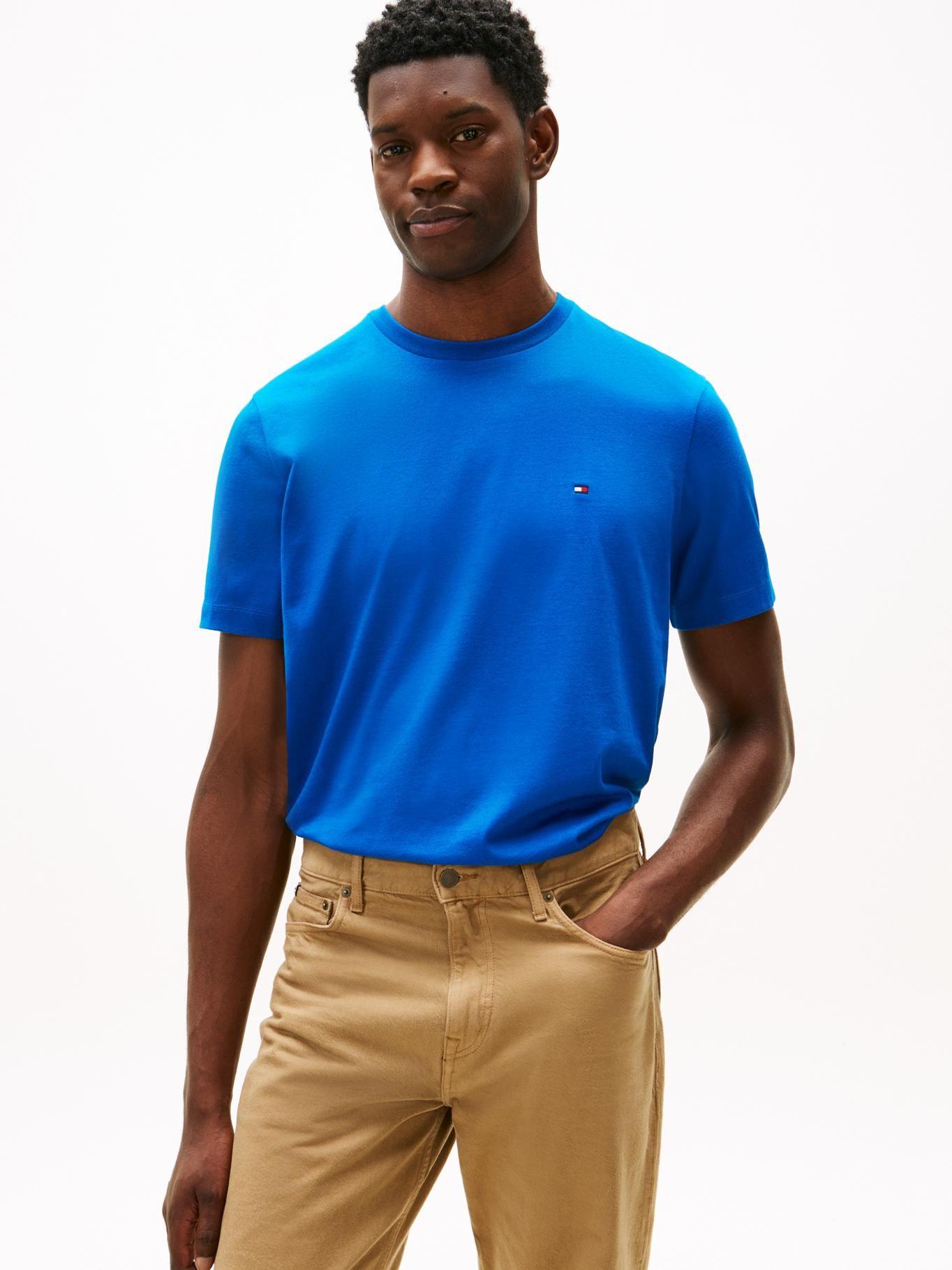 Polera Essential C-Neck Regular Fit Tommy Hilfiger Azul-0