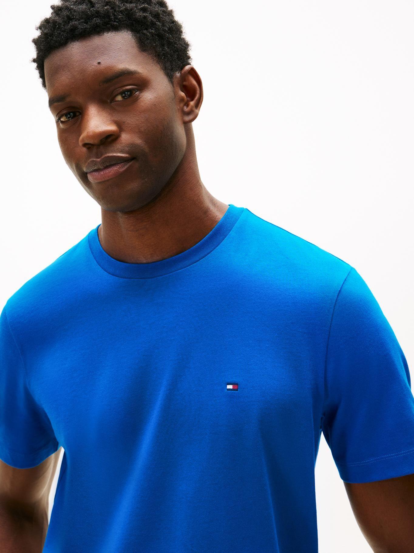 Polera Essential C-Neck Regular Fit Tommy Hilfiger Azul-3