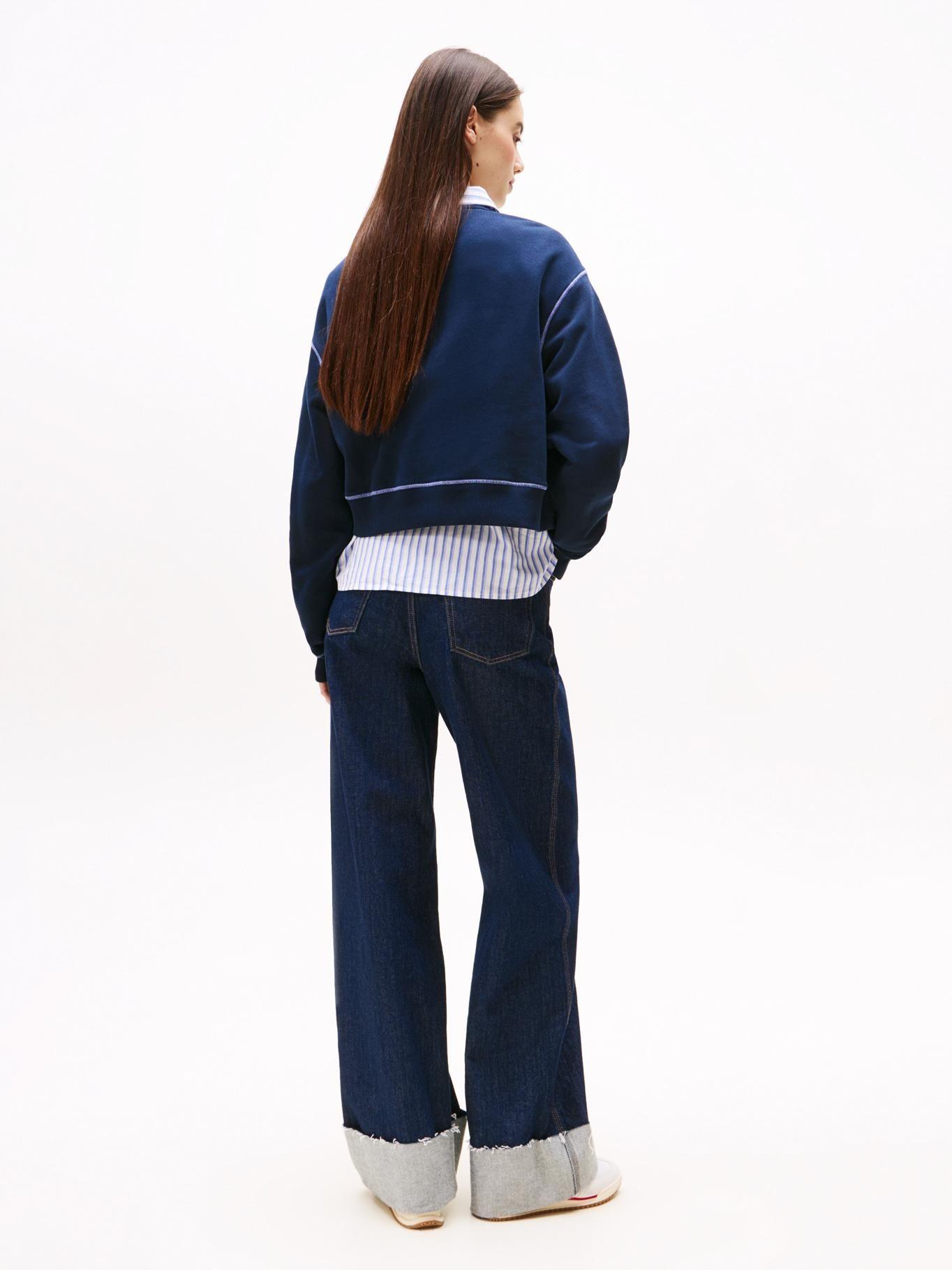 Polerón Relaxed Fit Con Logo Azul Tommy Jeans-2