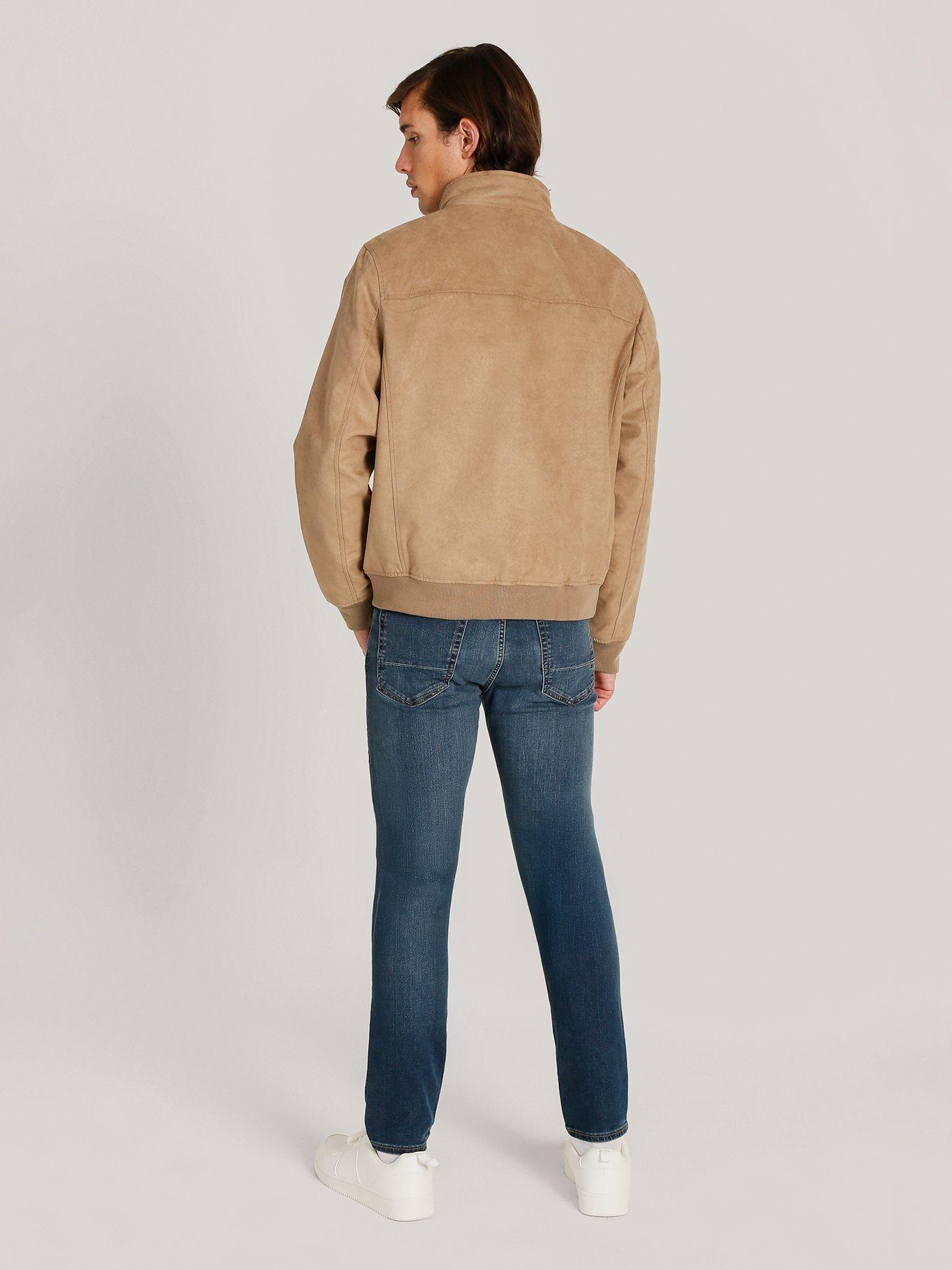 Chaqueta Bomber Microsuede Café Tommy Hilfiger-2