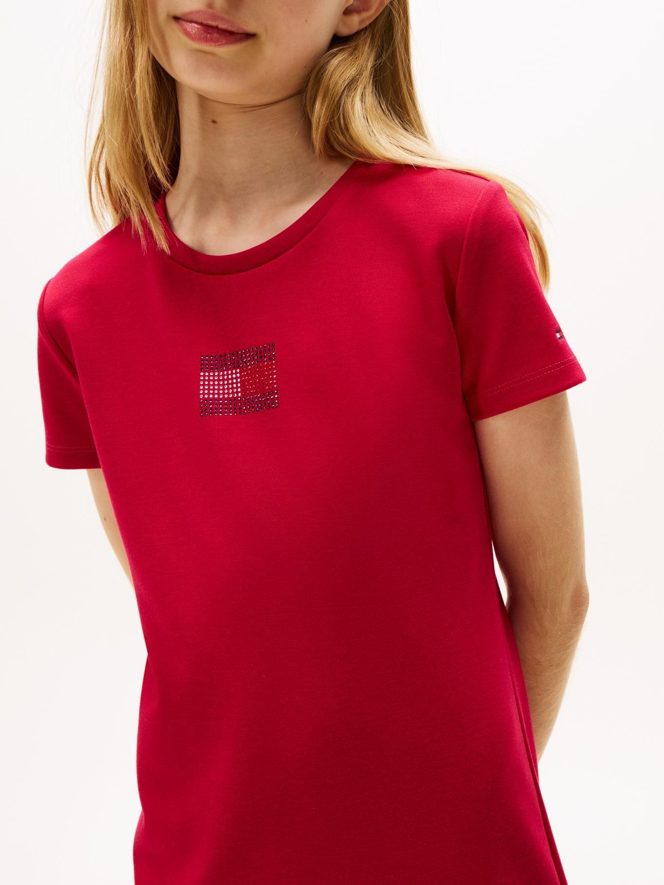 Vestido Camisero Rojo Tommy Hilfiger-3