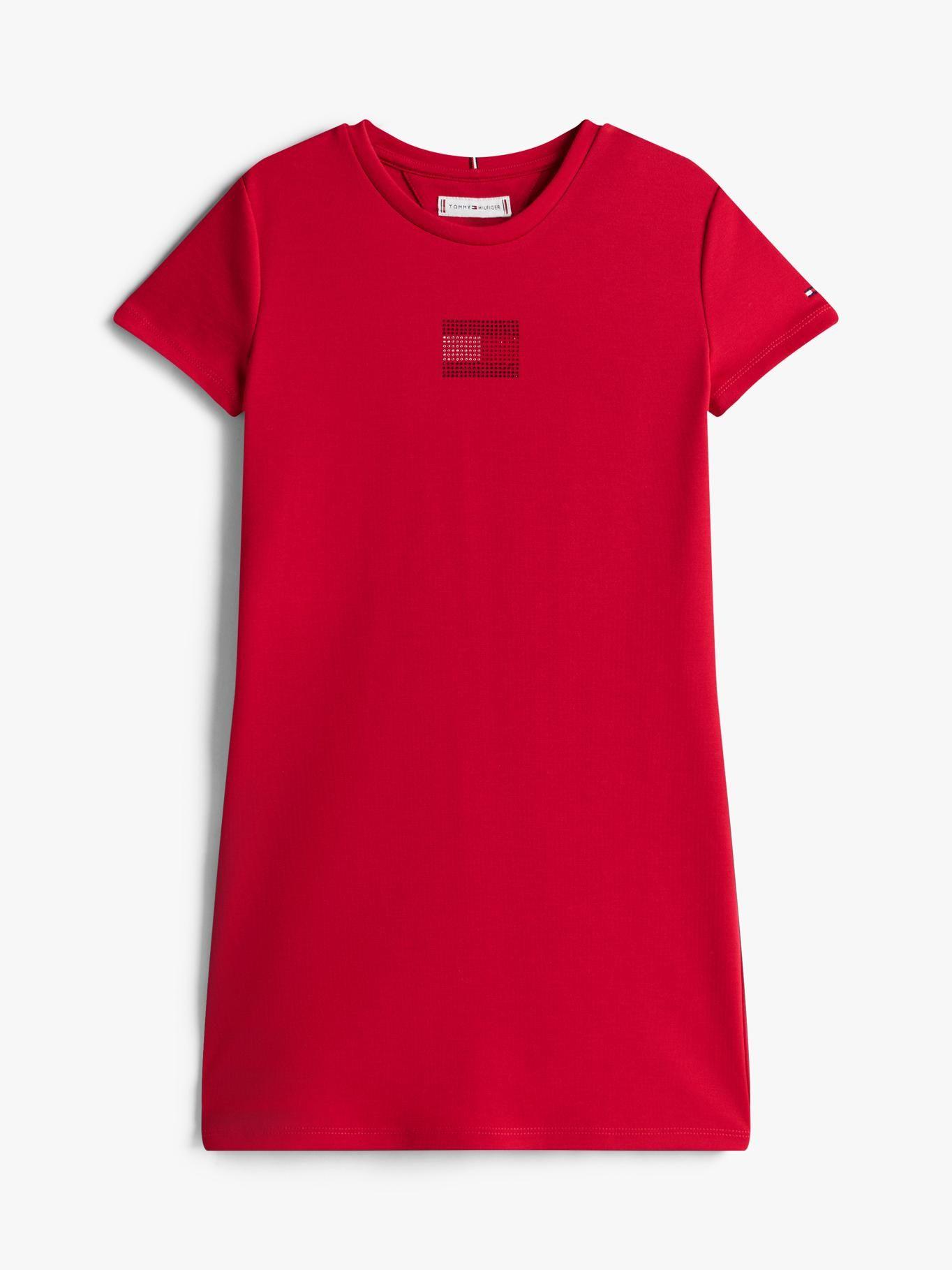 Vestido Camisero Rojo Tommy Hilfiger-4