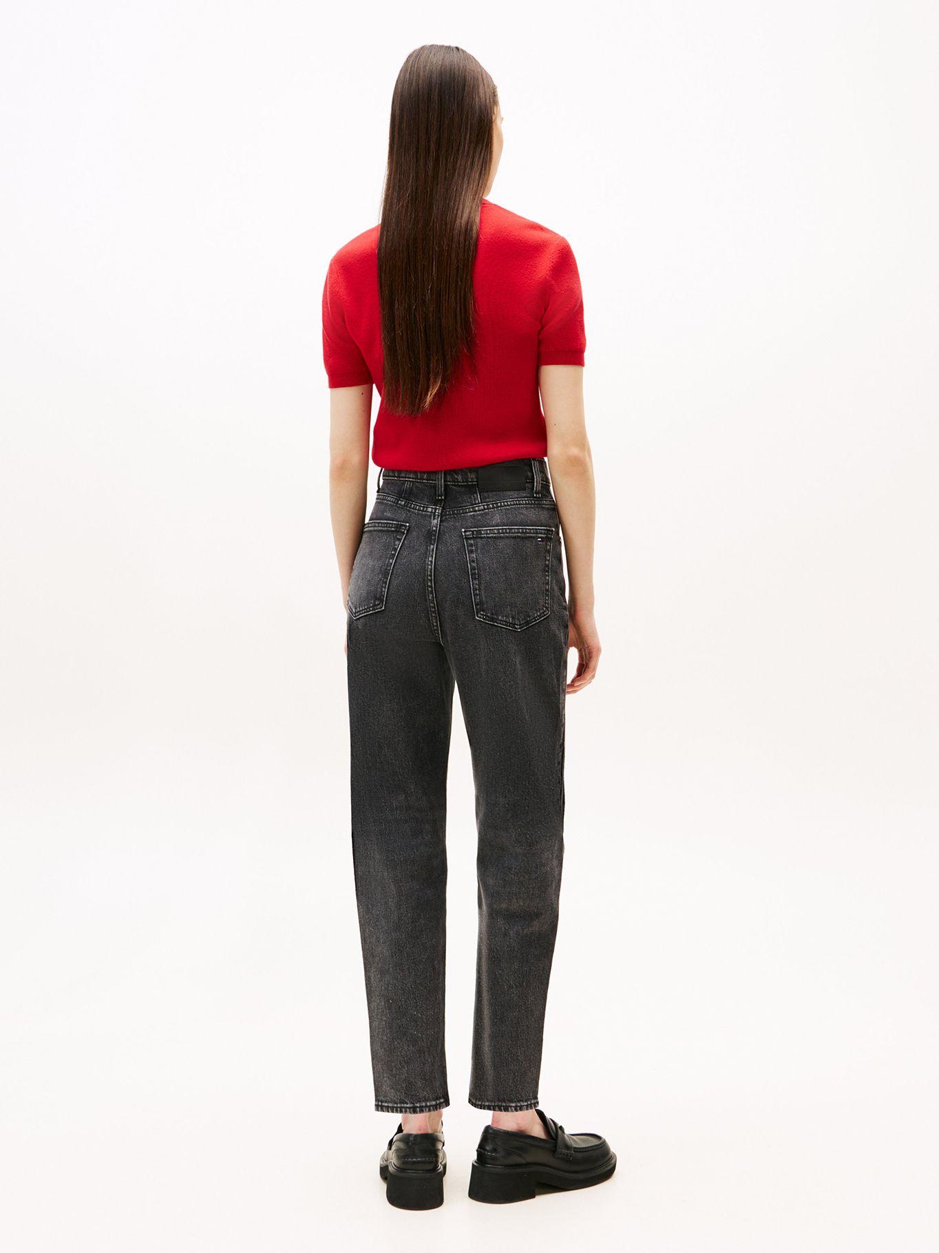 Jeans Mom Tapered Negro Tommy Jeans-2