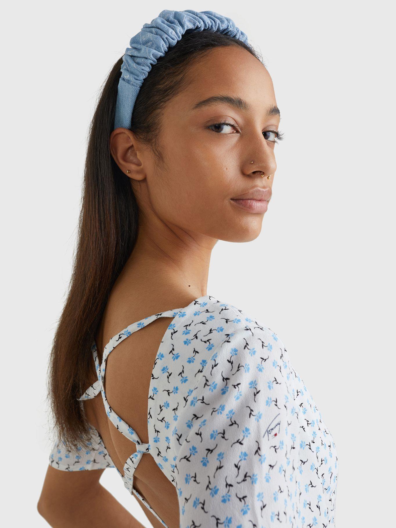 Cintillo Fruncido Celeste Tommy Jeans JN2-2