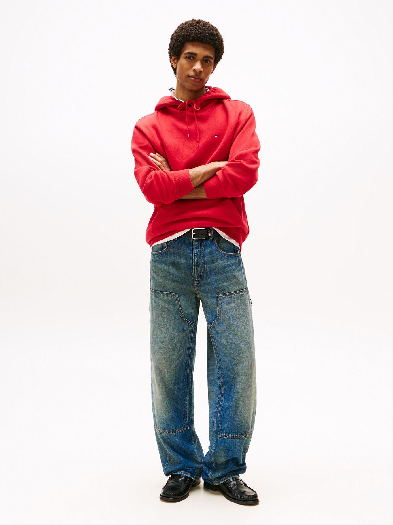 Polerón Hoodie Solid Con Logo Rojo XLE Tommy Jeans-1