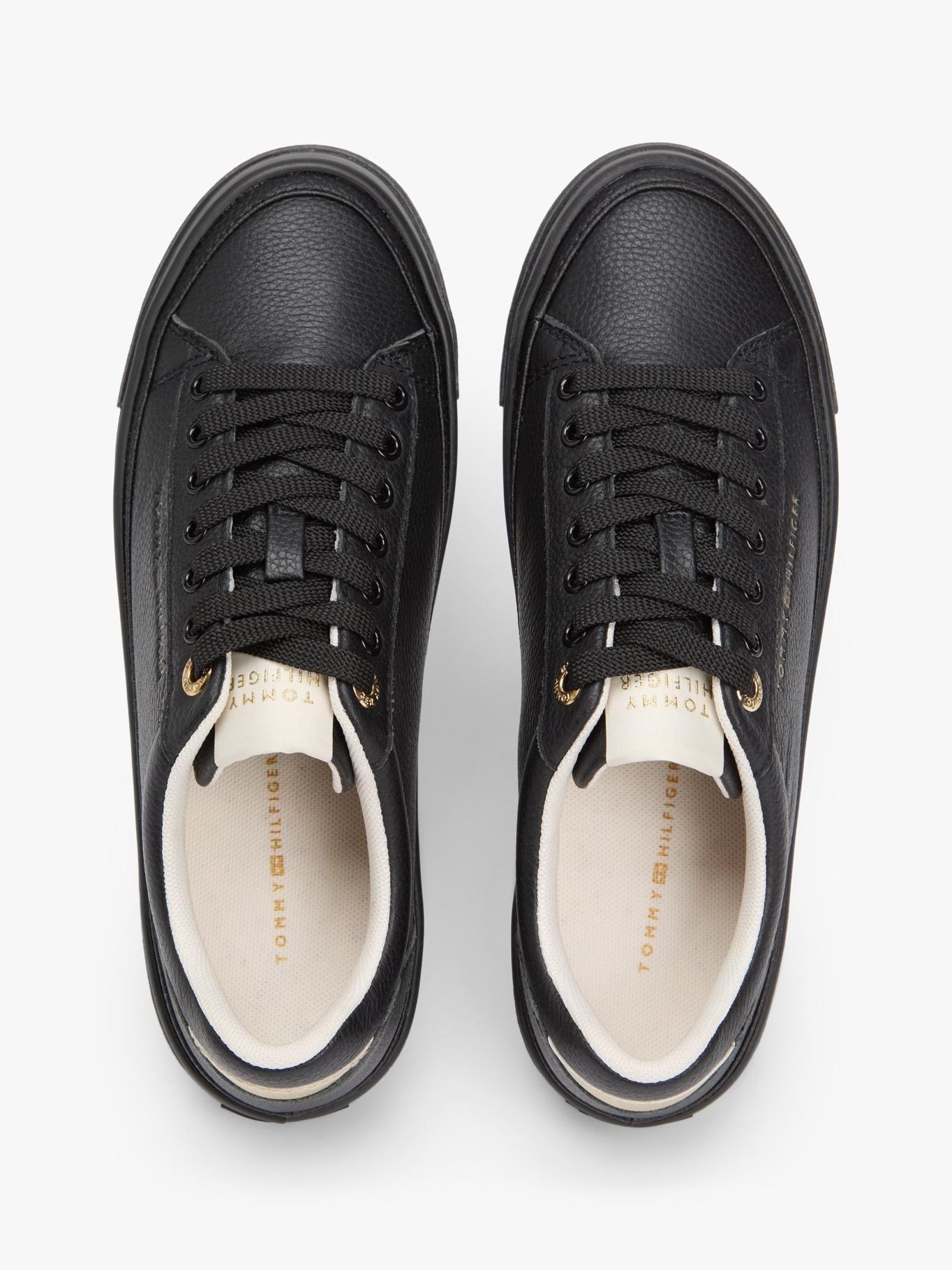 Zapatillas Foxing De Cuero Tommy Hilfiger Negro-2