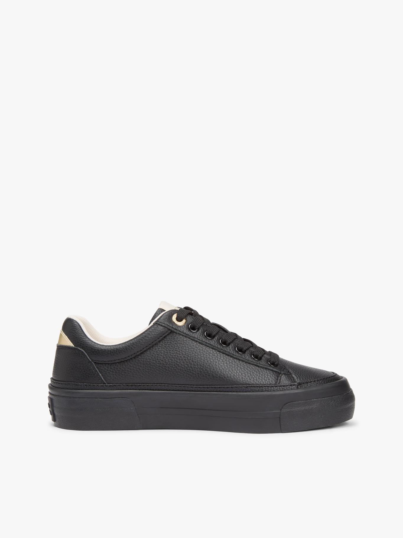 Zapatillas Foxing De Cuero Tommy Hilfiger Negro-4