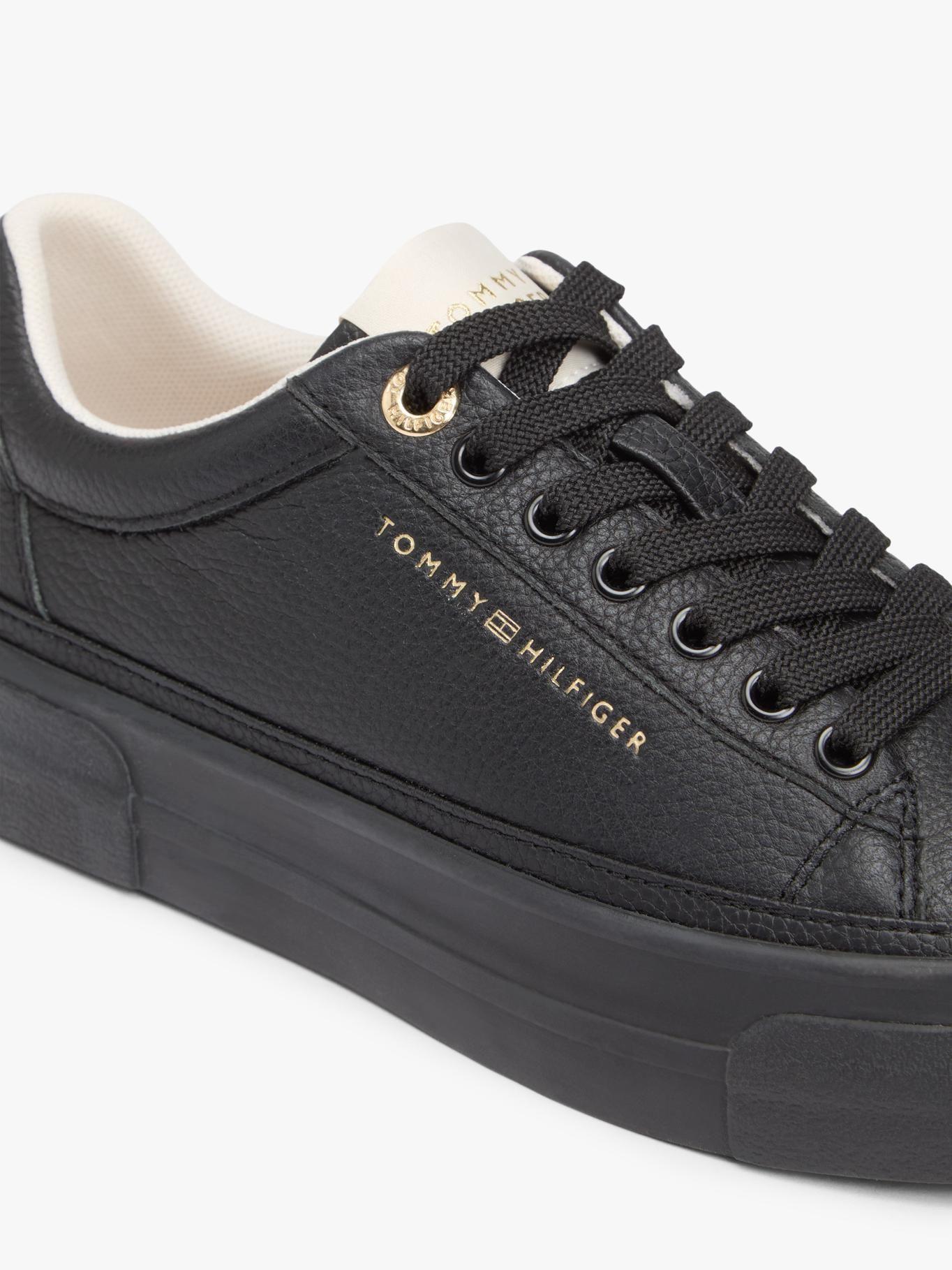Zapatillas Foxing De Cuero Tommy Hilfiger Negro-6