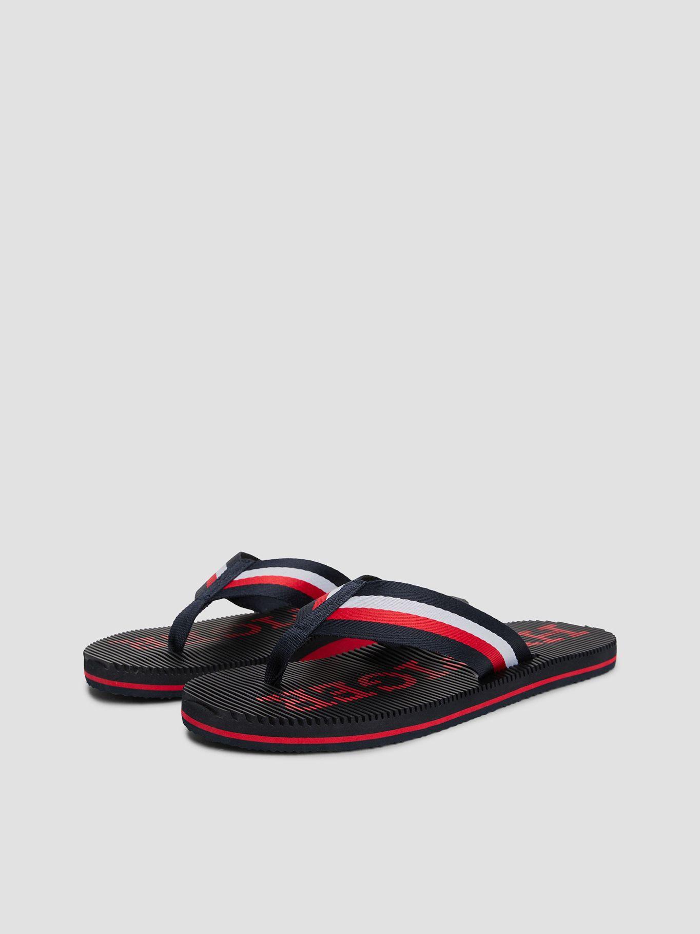 Sandalia Logo Y Plantilla De Masaje Azul Tommy Hilfiger-0