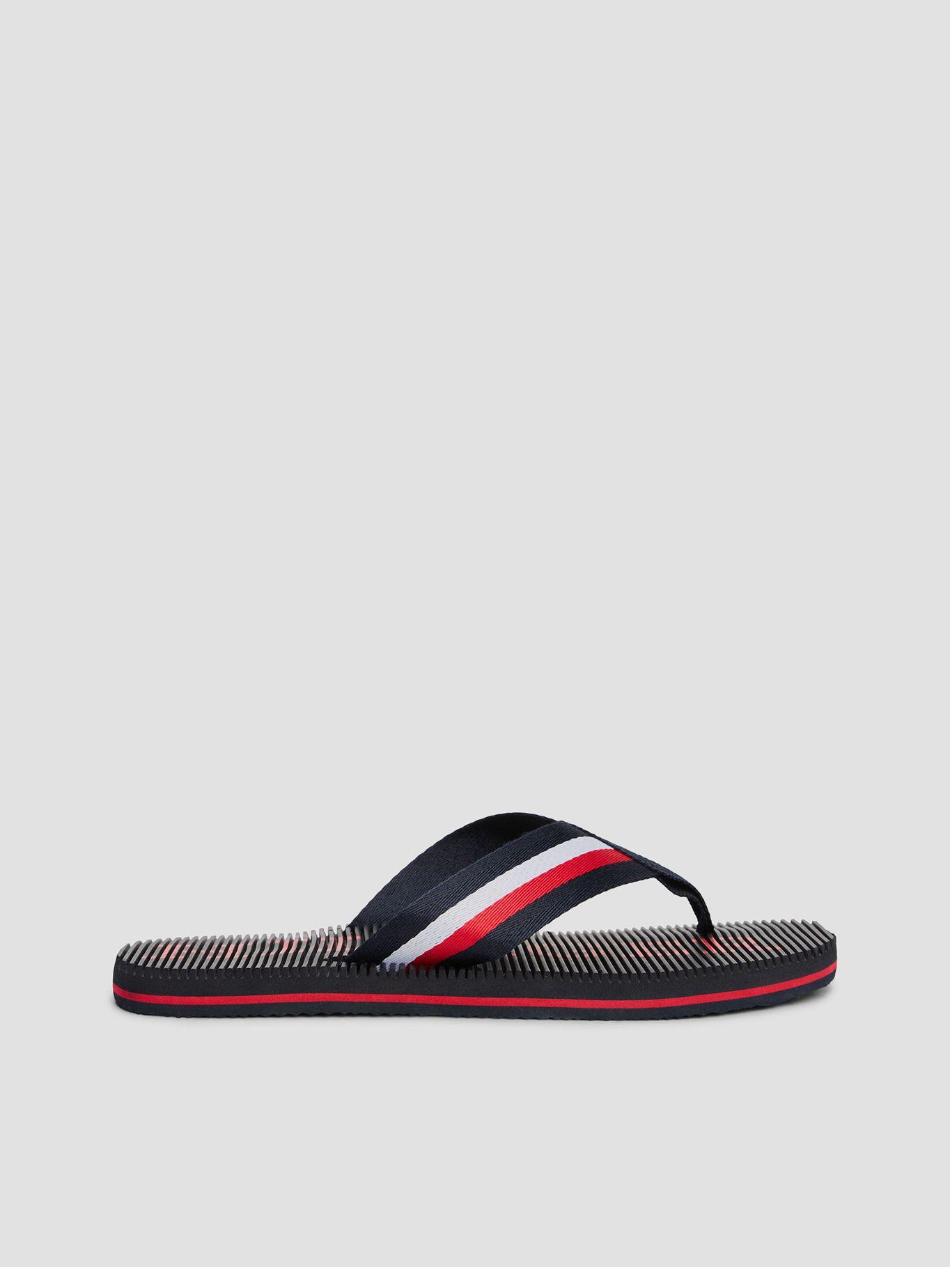 Sandalia Logo Y Plantilla De Masaje Azul Tommy Hilfiger-4