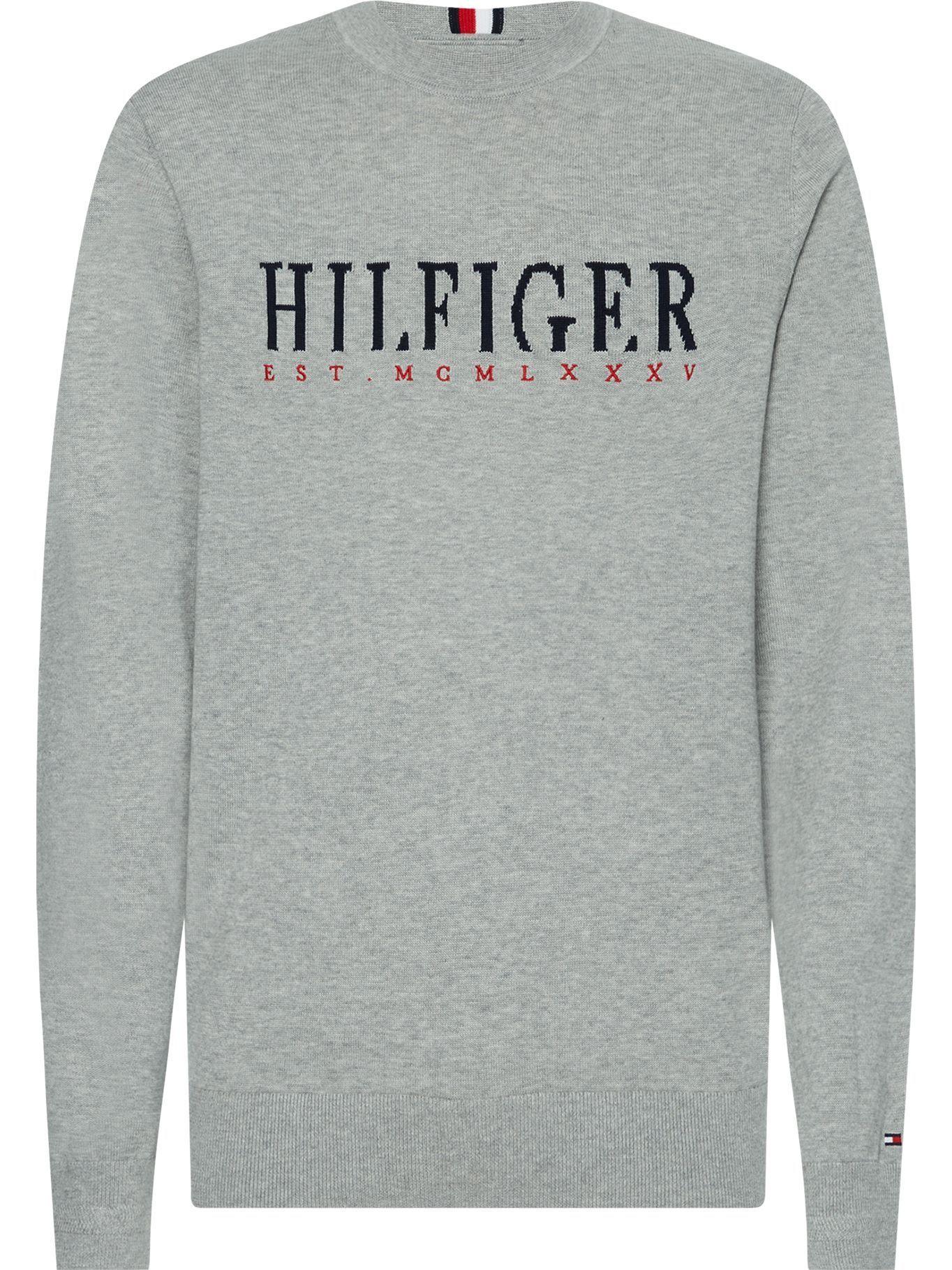 Sweater Graphic C-Neck Gris Tommy Hilfiger a2-0