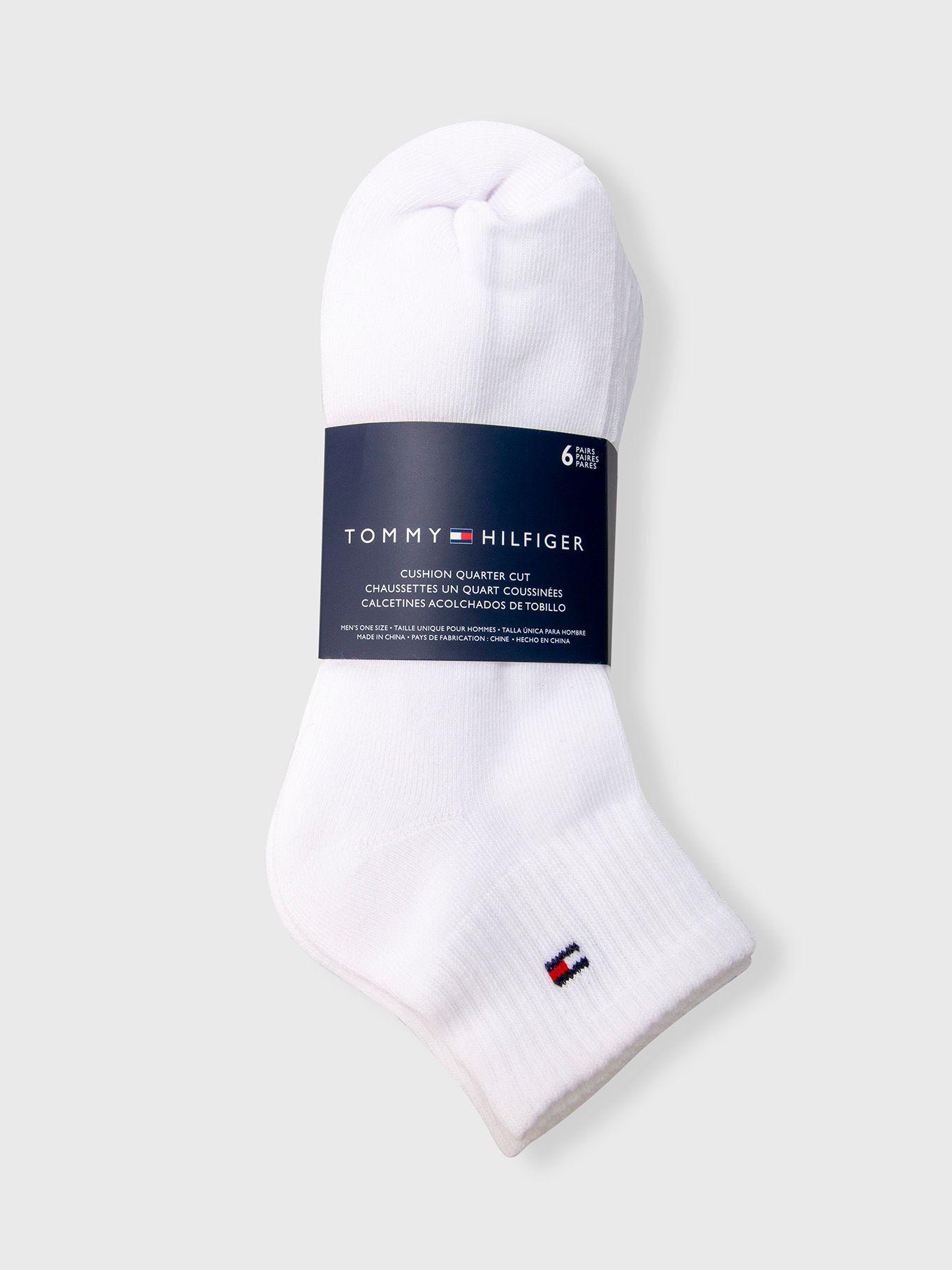 Pack De 6 Pares De Calcetines Athletic Quarter Blanco Tommy Hilfiger-2