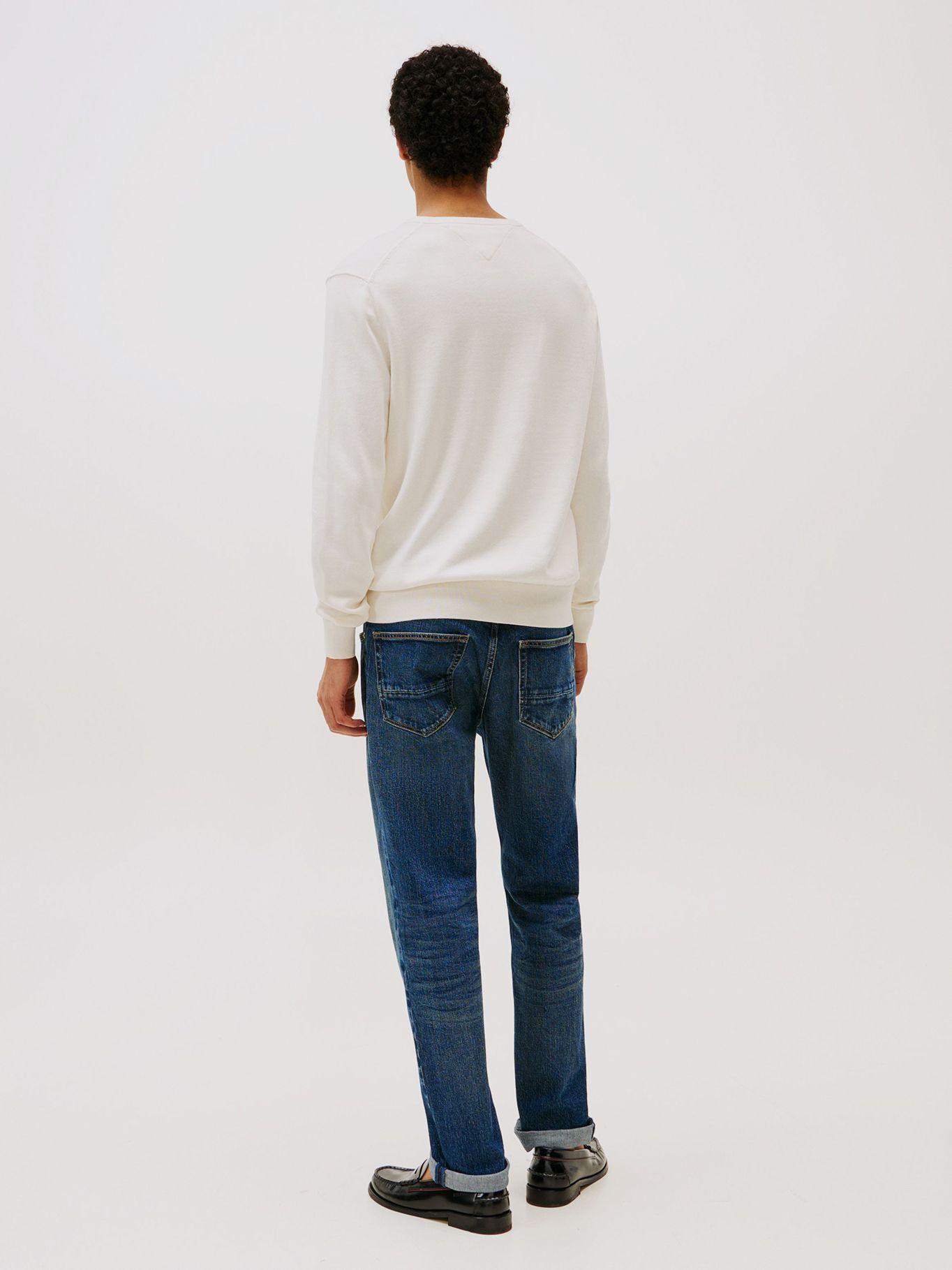 Sweater Básico Signature Z00Neck Blanco Tommy Hilfiger-2