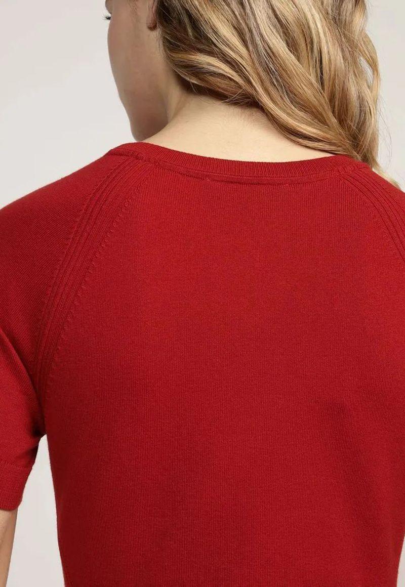 Vestido Corte Evasé Con Logo Rojo Tommy Hilfiger-3