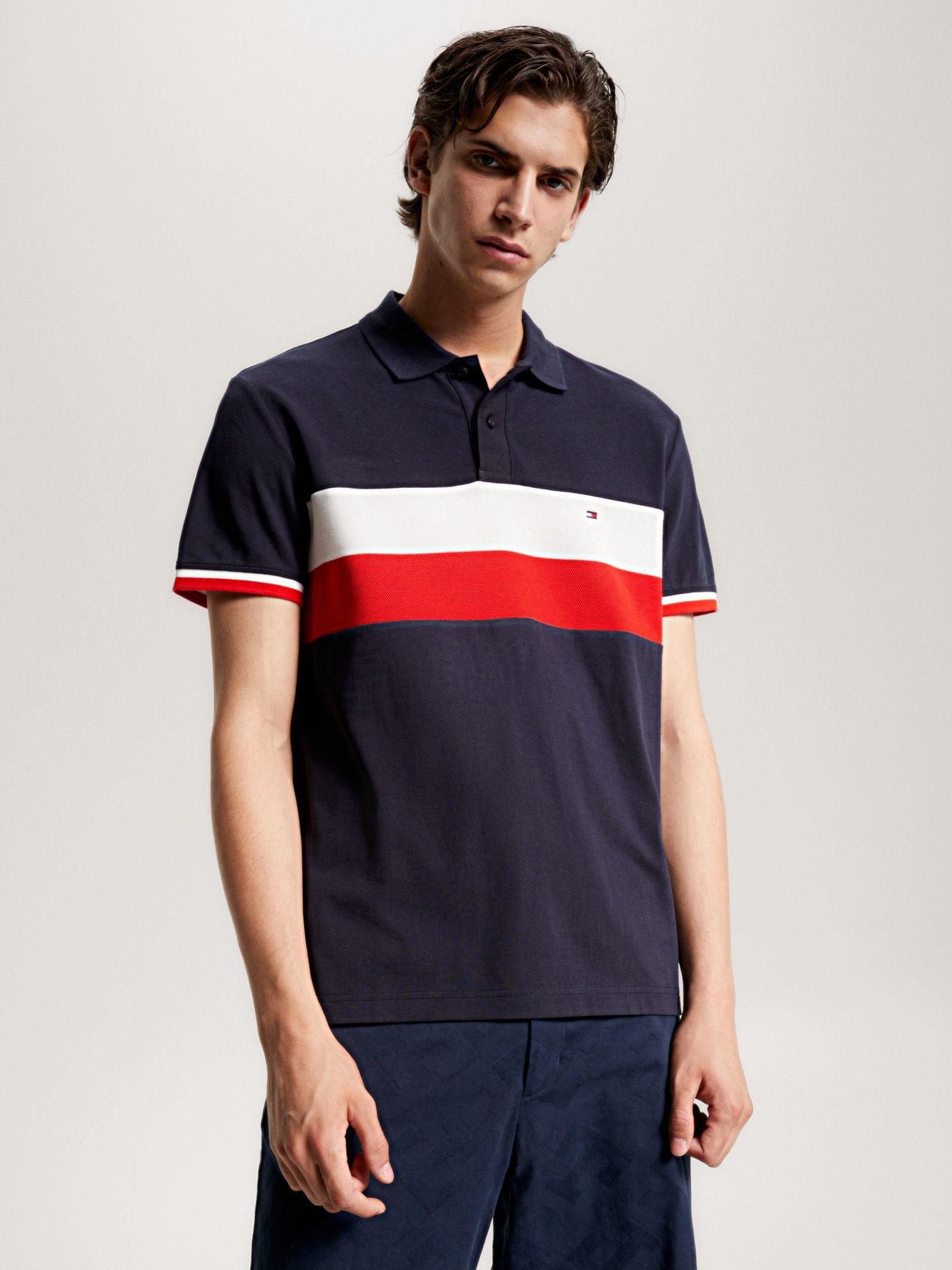 Polo Color Con Logo Azul Tommy Hilfiger-0