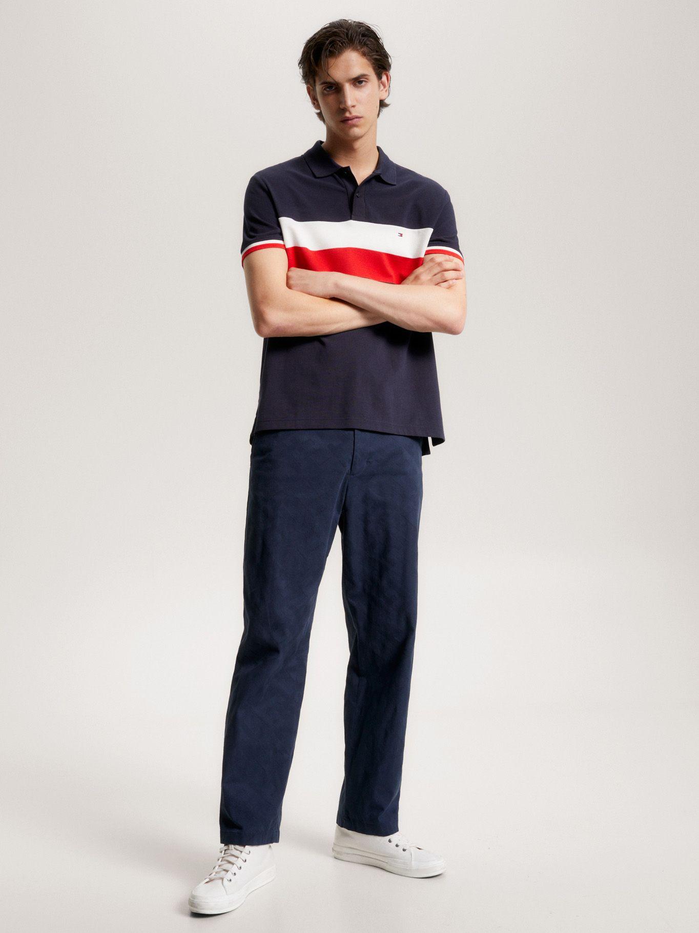Polo Color Con Logo Azul Tommy Hilfiger-1