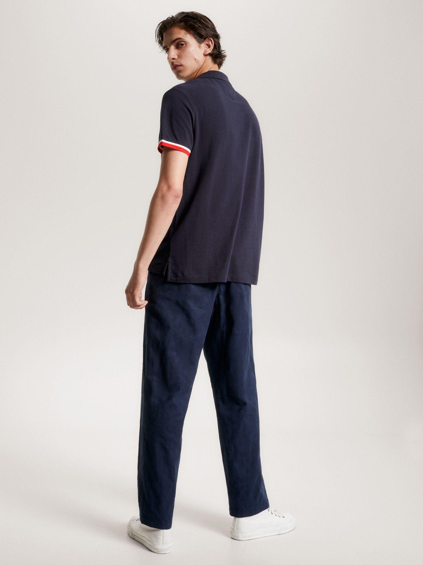 Polo Color Con Logo Azul Tommy Hilfiger-2