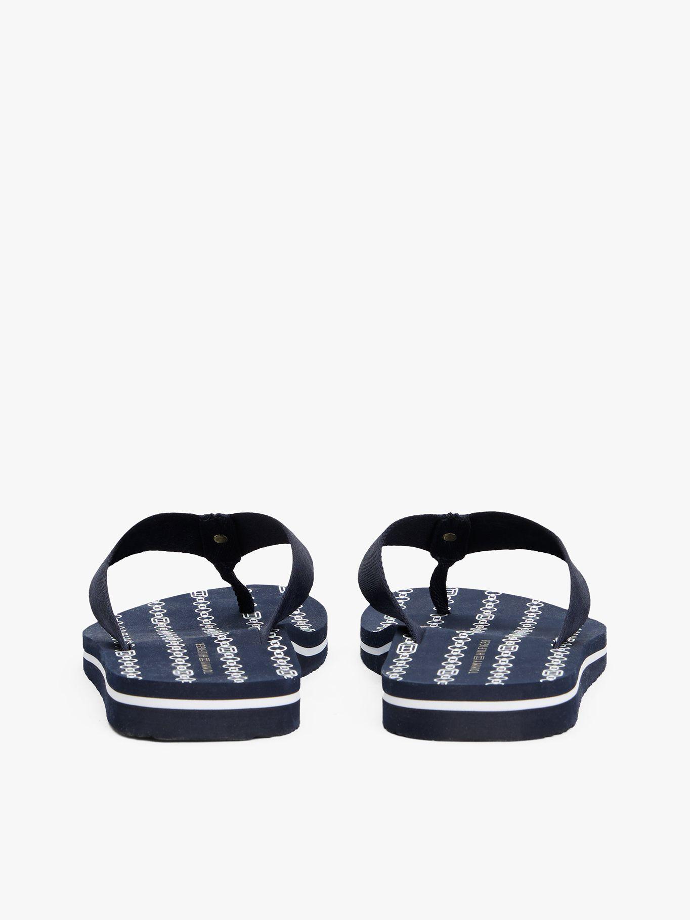 Sandalias TH Trenzadas De Monograma Azul Tommy Hilfiger-1